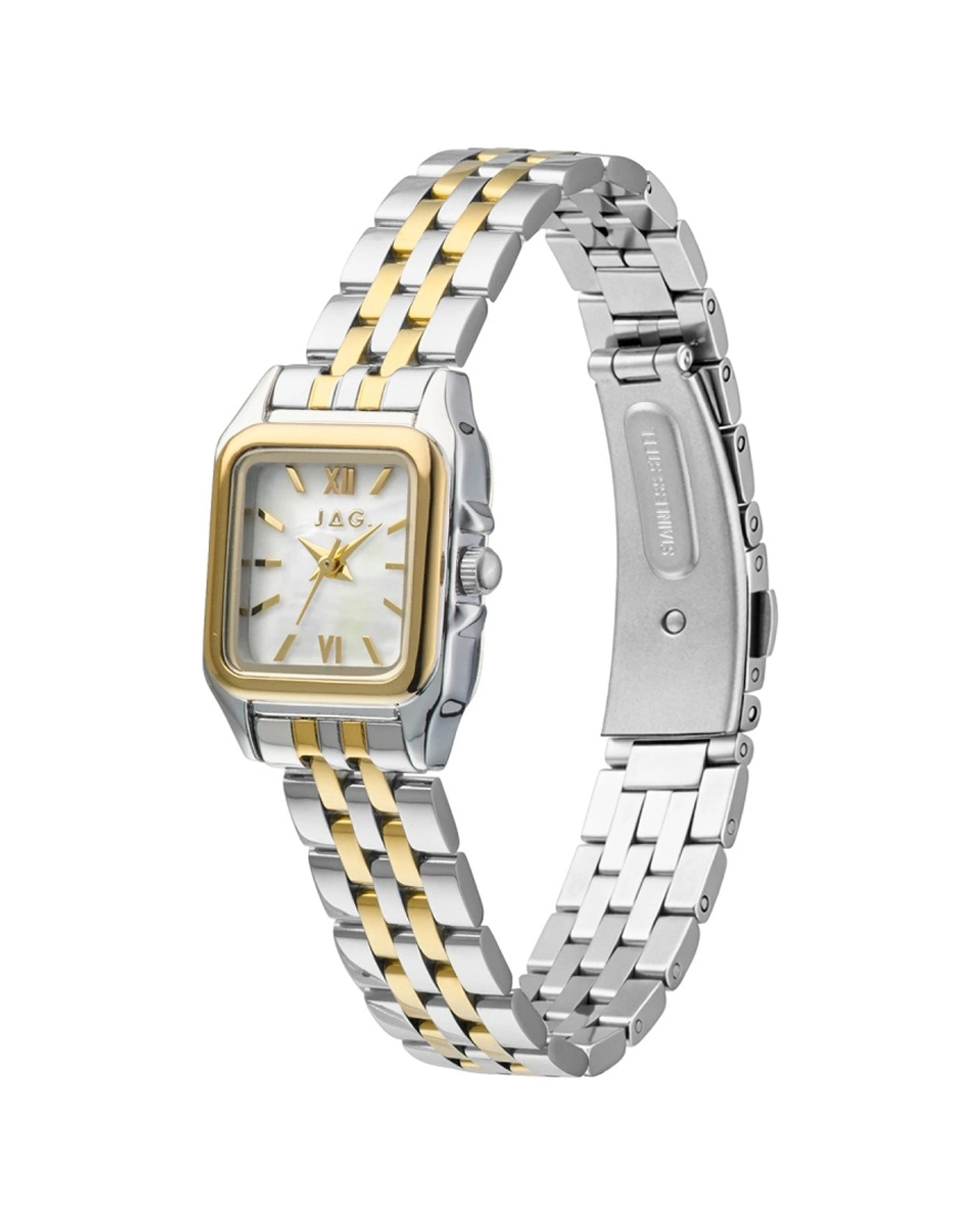 3 JAG Berrima Women's Gold Silver Two-Tone Stainless Steel Watch 20.3mm Mother of Pearl Dial, 3 of 4