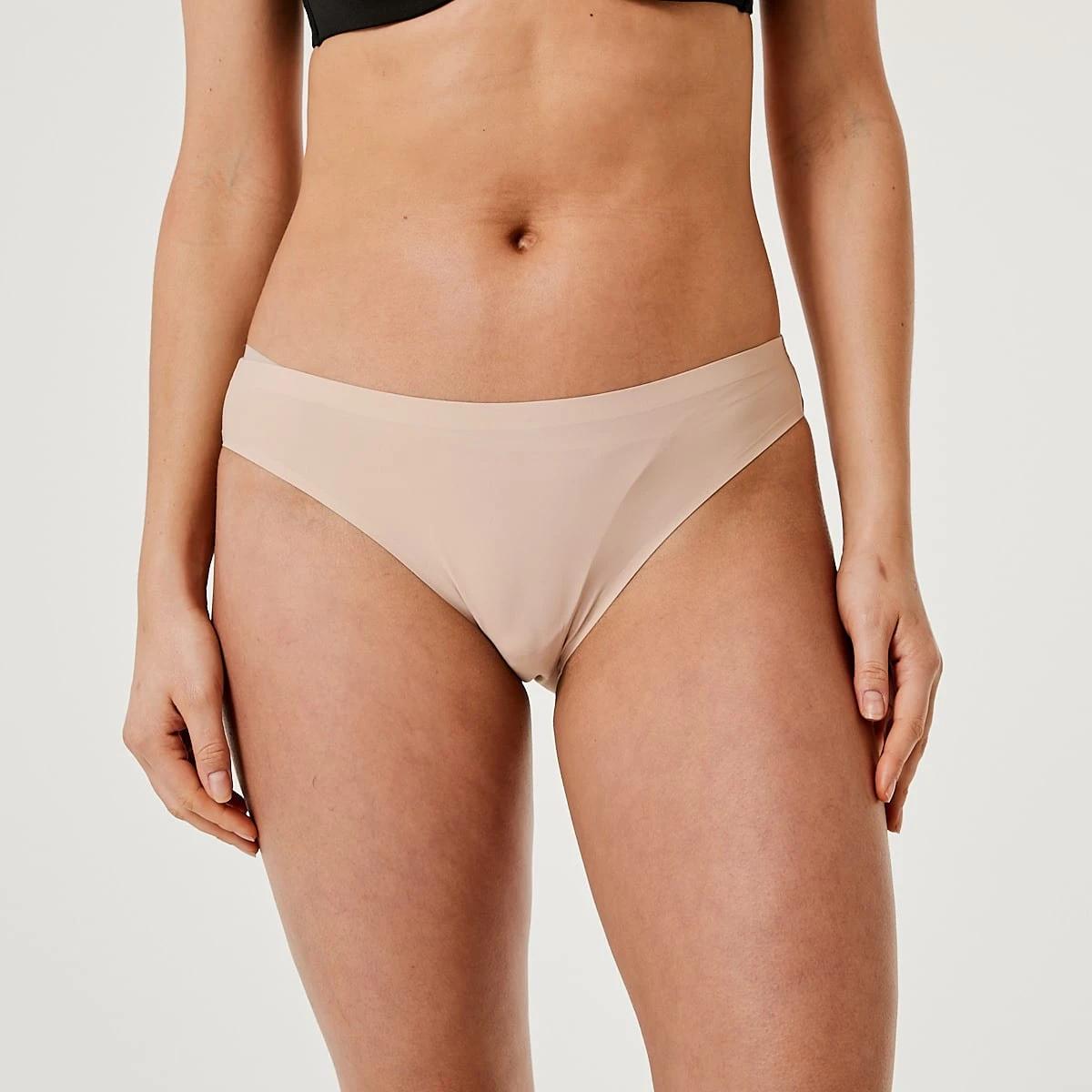 3 3 Pack Outta-Sight Bikini Briefs Bge Almnd, 3 of 6