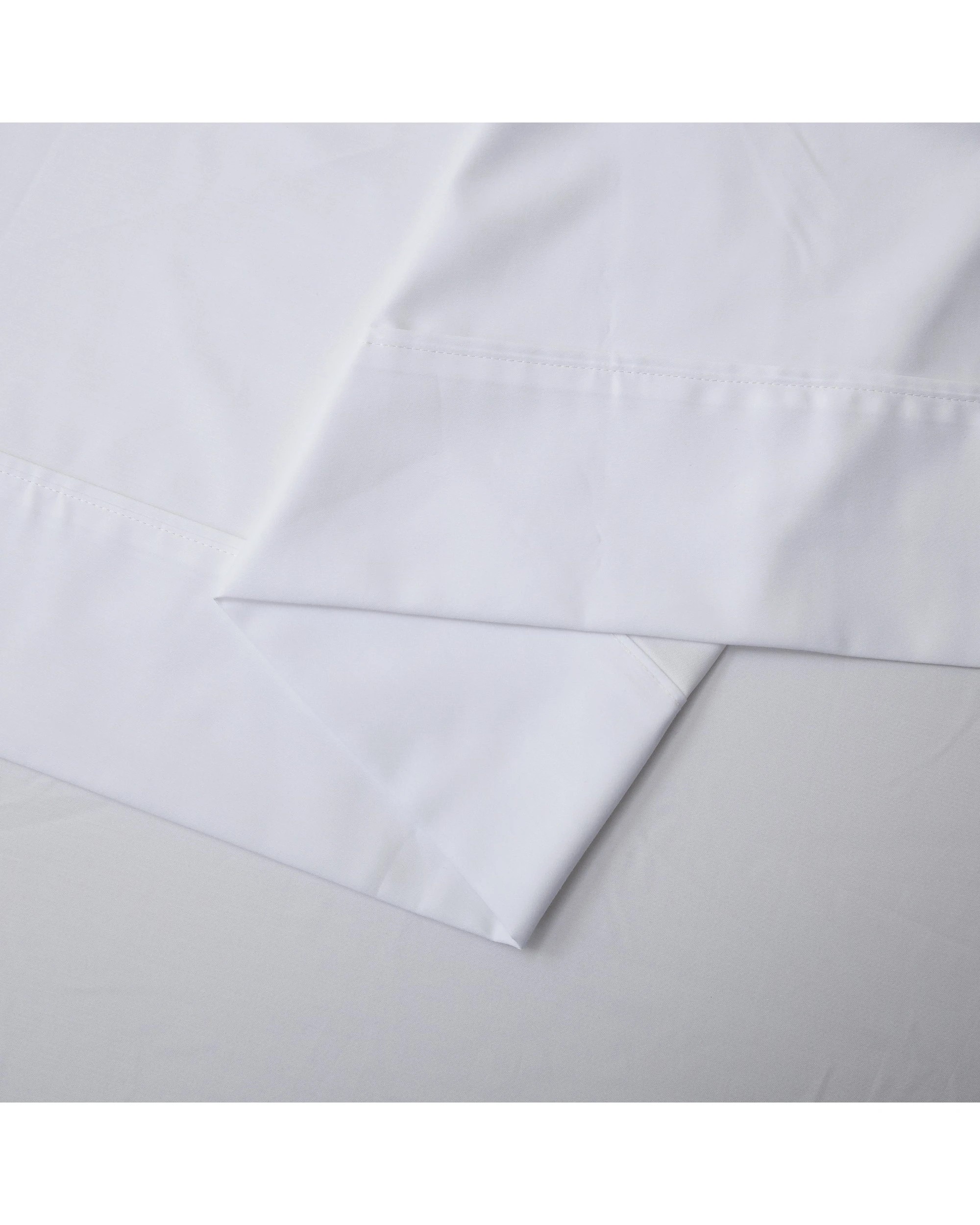 4 Dreamaker 1500TC Cotton Rich Sateen Sheet Set - King Single Bed - White, 4 of 5