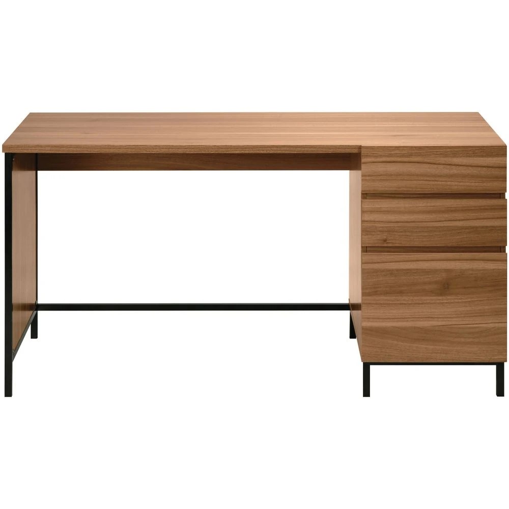 3 Stockholm 3 Drawer 1400mm Desk Walnut Black Desks, Tables and Workstations, 3 of 7