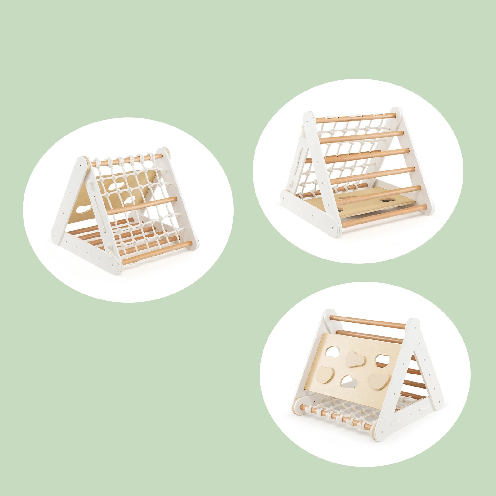 5 Costway Climb Playset Jungle Gym Play Center Wooden Playground, 5 of 5