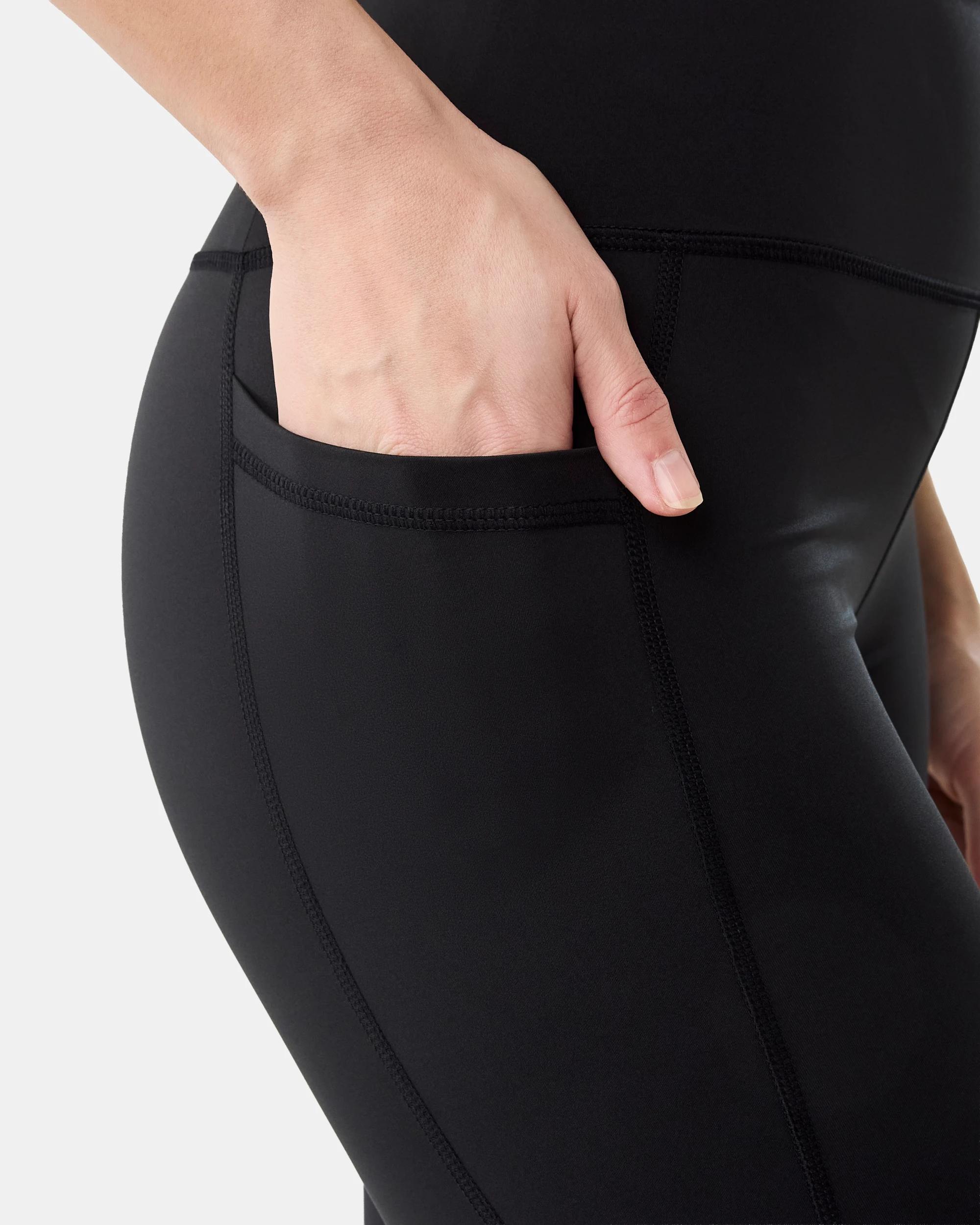5 Active Womens Crop Training Leggings Black, 5 of 5