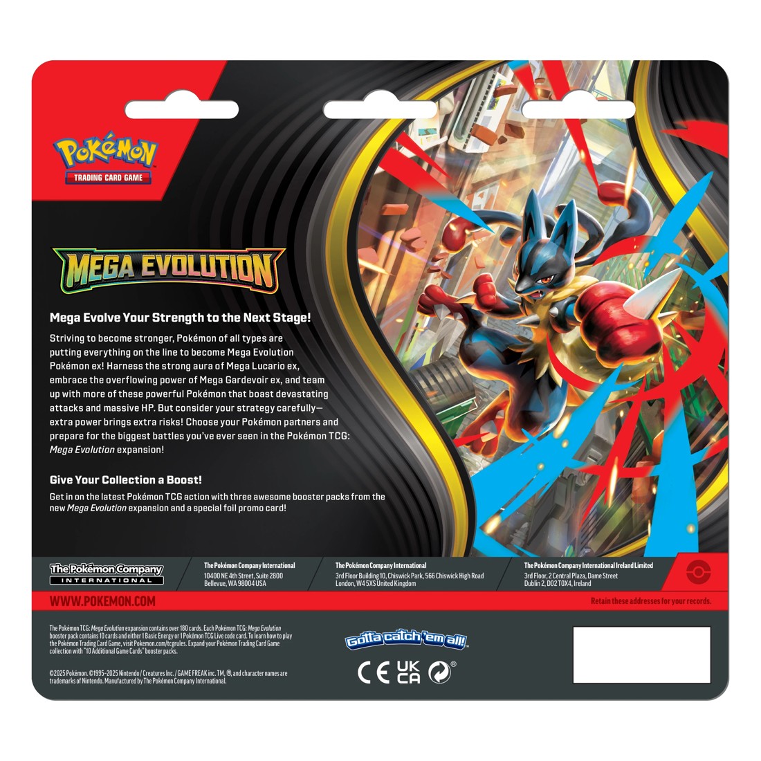 4 Pokemon Trading Card Game: Mega Evolution Three-Booster Blister Pack - Assorted, 4 of 4