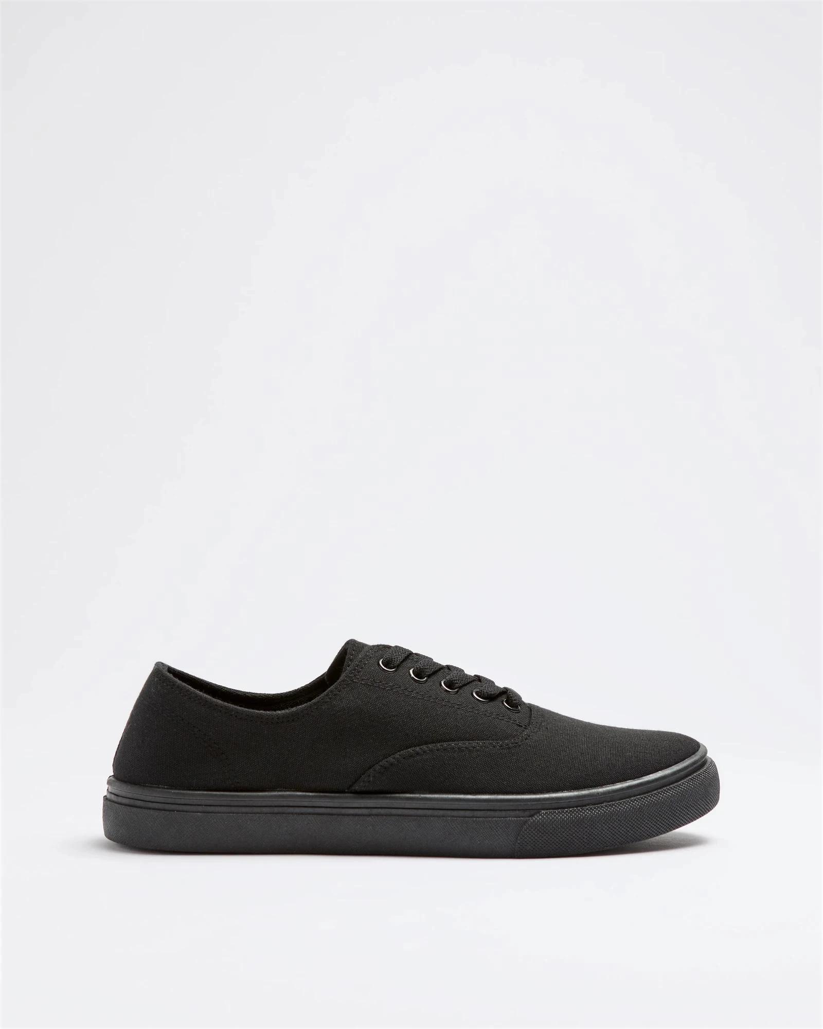 1 Target Man Mens Laceup Canvas Sneaker - Jared BLACK, 1 of 3