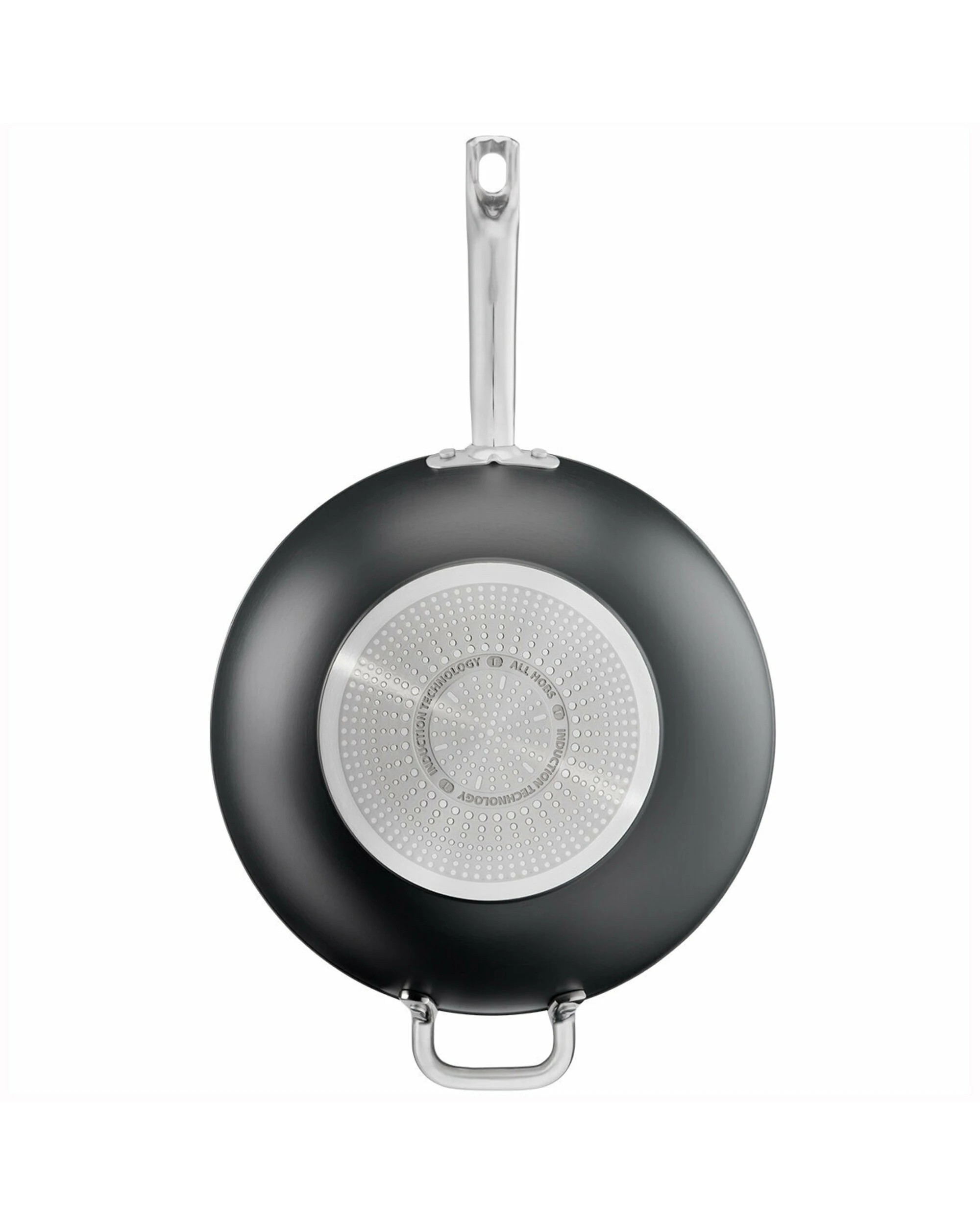 3 Tefal Premium Specialty Hard Anodised Induction Non-Stick Wok 32cm with Lid, 3 of 4