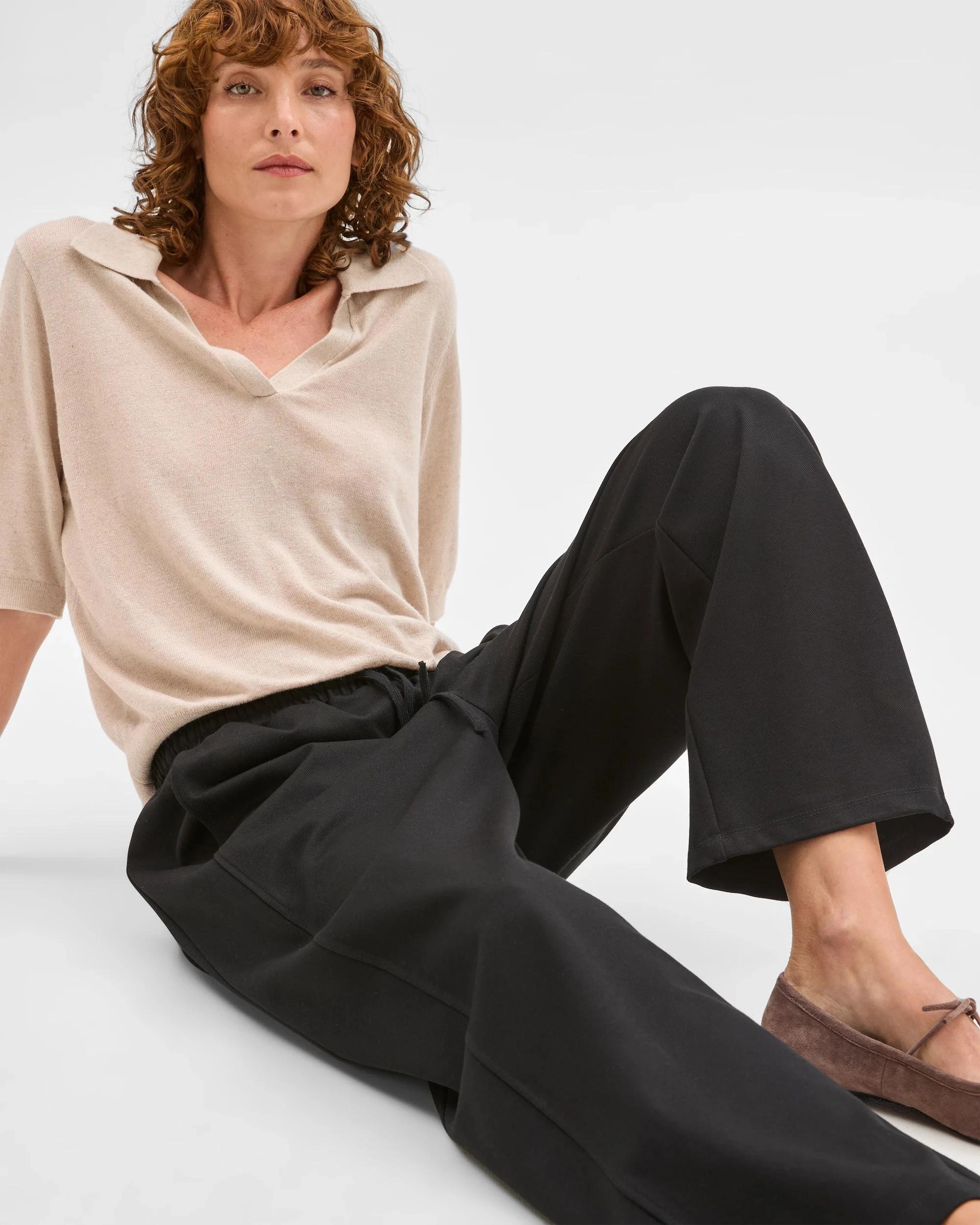 2 Target Woman Barrel Leg Jogger Pants BLACK, 2 of 5