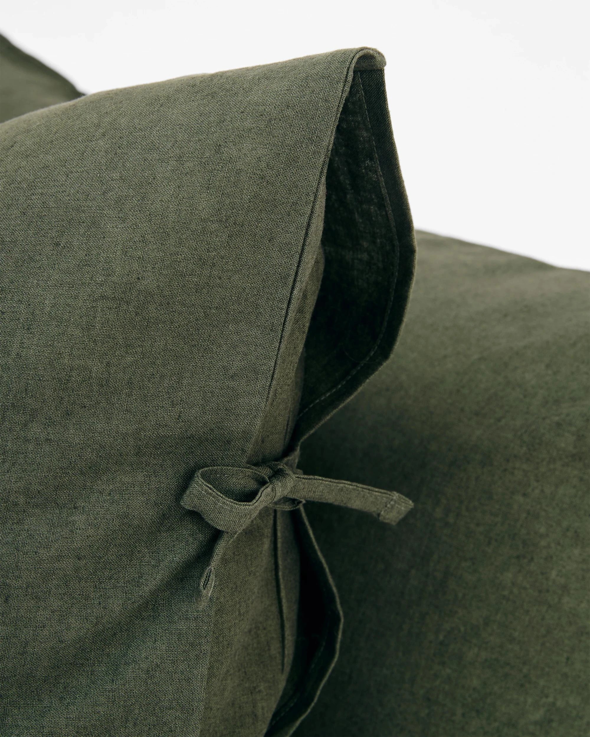 3 Target Laynie Linen/Cotton Quilt Cover Set - Queen Bed - Green, 3 of 9