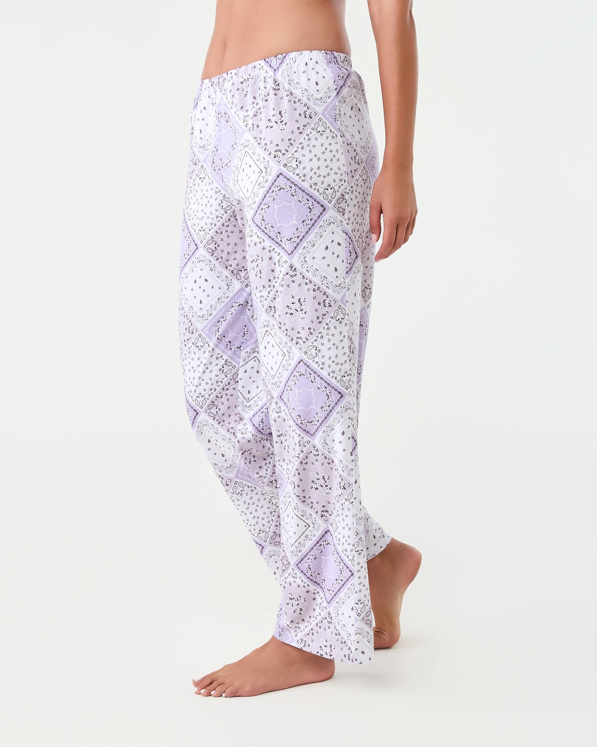 2 Cotton Print Knit Pants Patchwork, 2 of 4