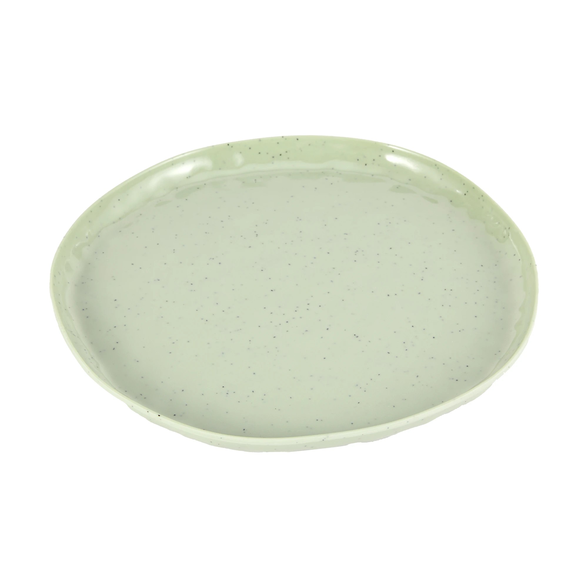 4 4 Pack Green Glazed Look Dinner Plates, 4 of 8