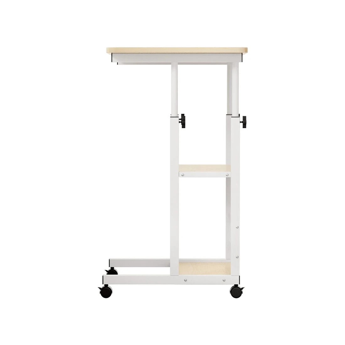 4 Artiss Laptop Desk Height Adjustable Mobile Workstation Computer Desks 60CM - White, 4 of 7