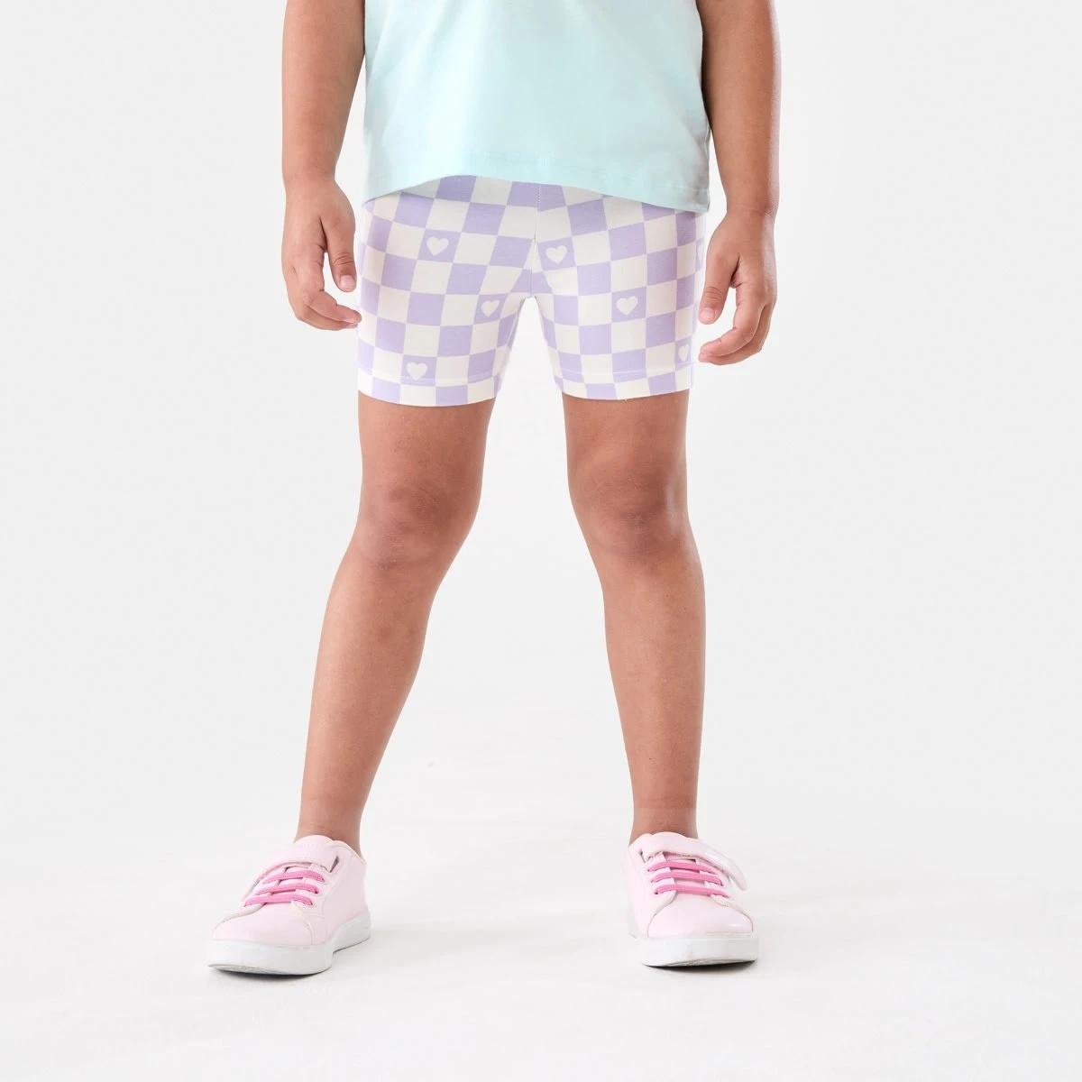 1 Printed Bike Shorts Checks, 1 of 8