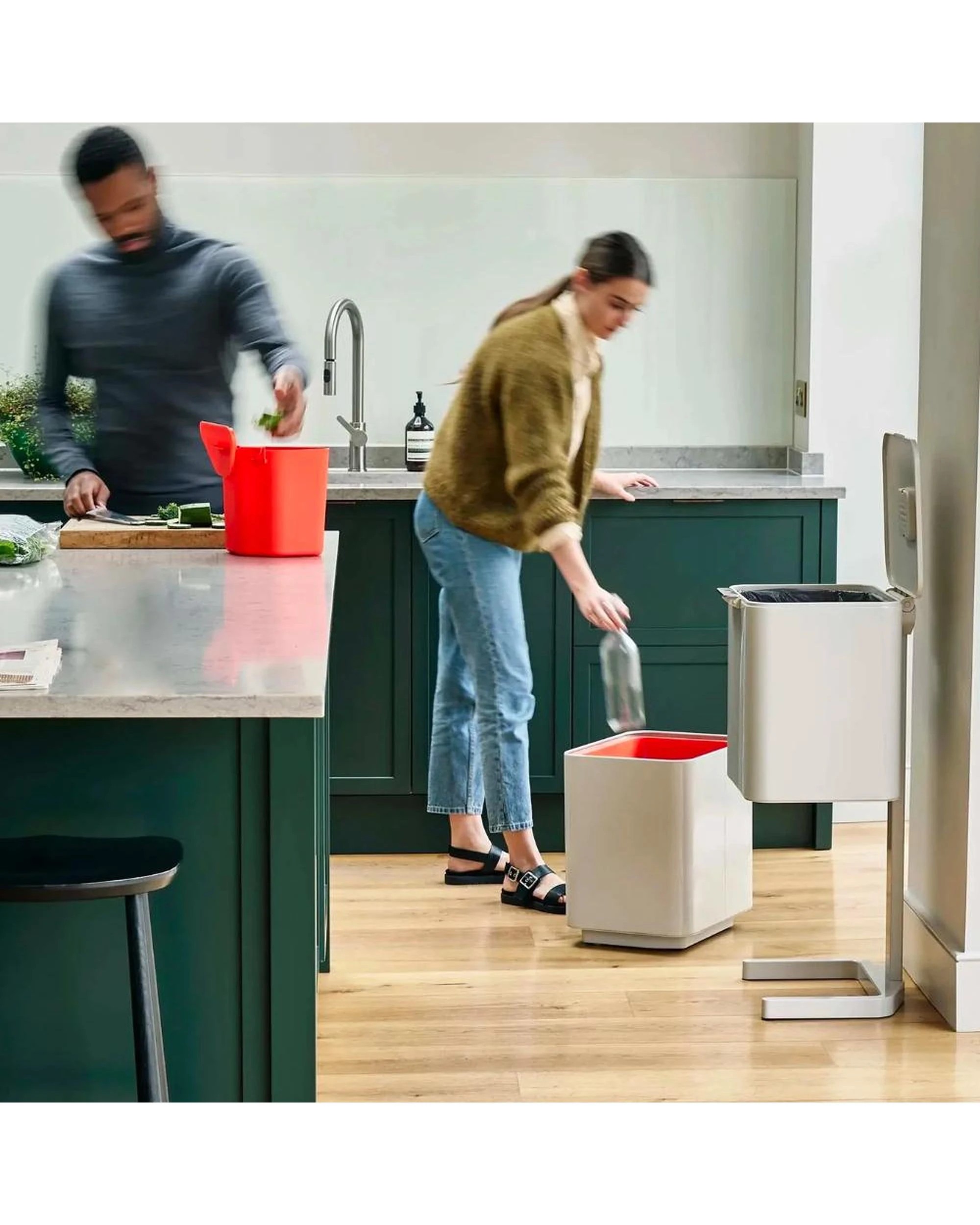 10 Joseph Joseph Totem Max Waste Separation 60L Bin Stone 30061, 10 of 10