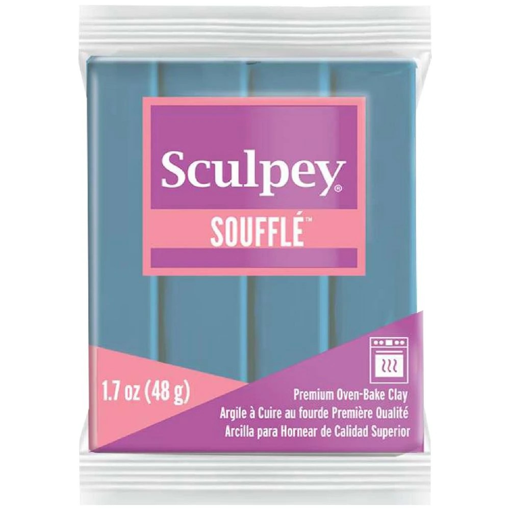1 Sculpey Souffle Modelling Clay Bluestone 48g, 1 of 3