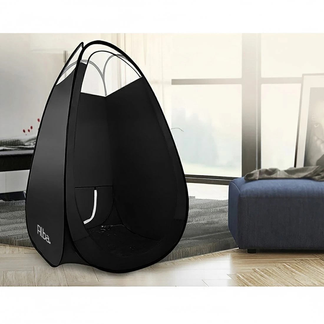 4 Alba Spray Tan Tent Booth Pop Up Sunless Tanning Sun Care Carry Bag - Black, 4 of 5