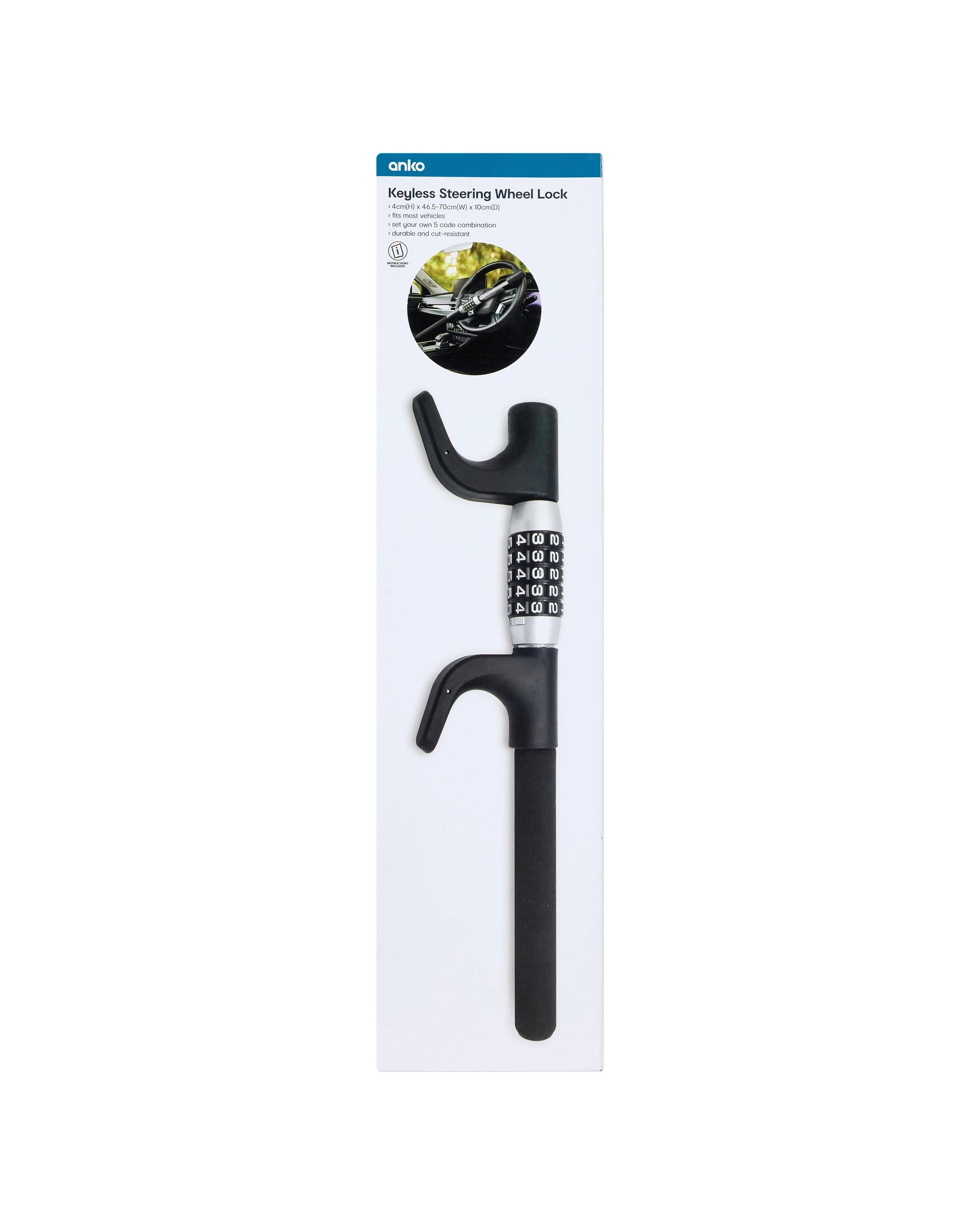 6 Keyless Steering Wheel Lock, 6 of 6