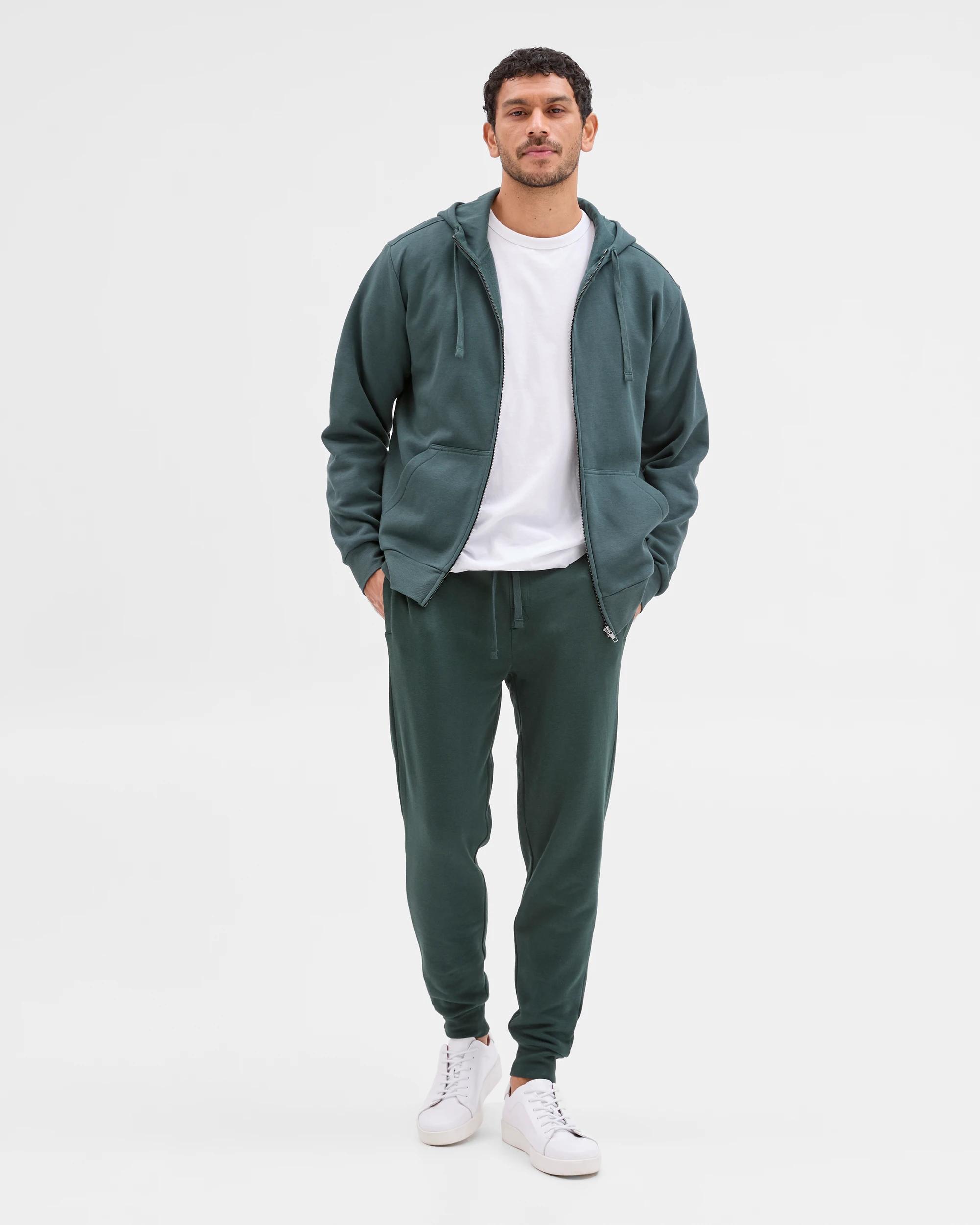 1 Target Man Australian Cotton Blend Cuffed Trackpants WINTER GREEN, 1 of 5