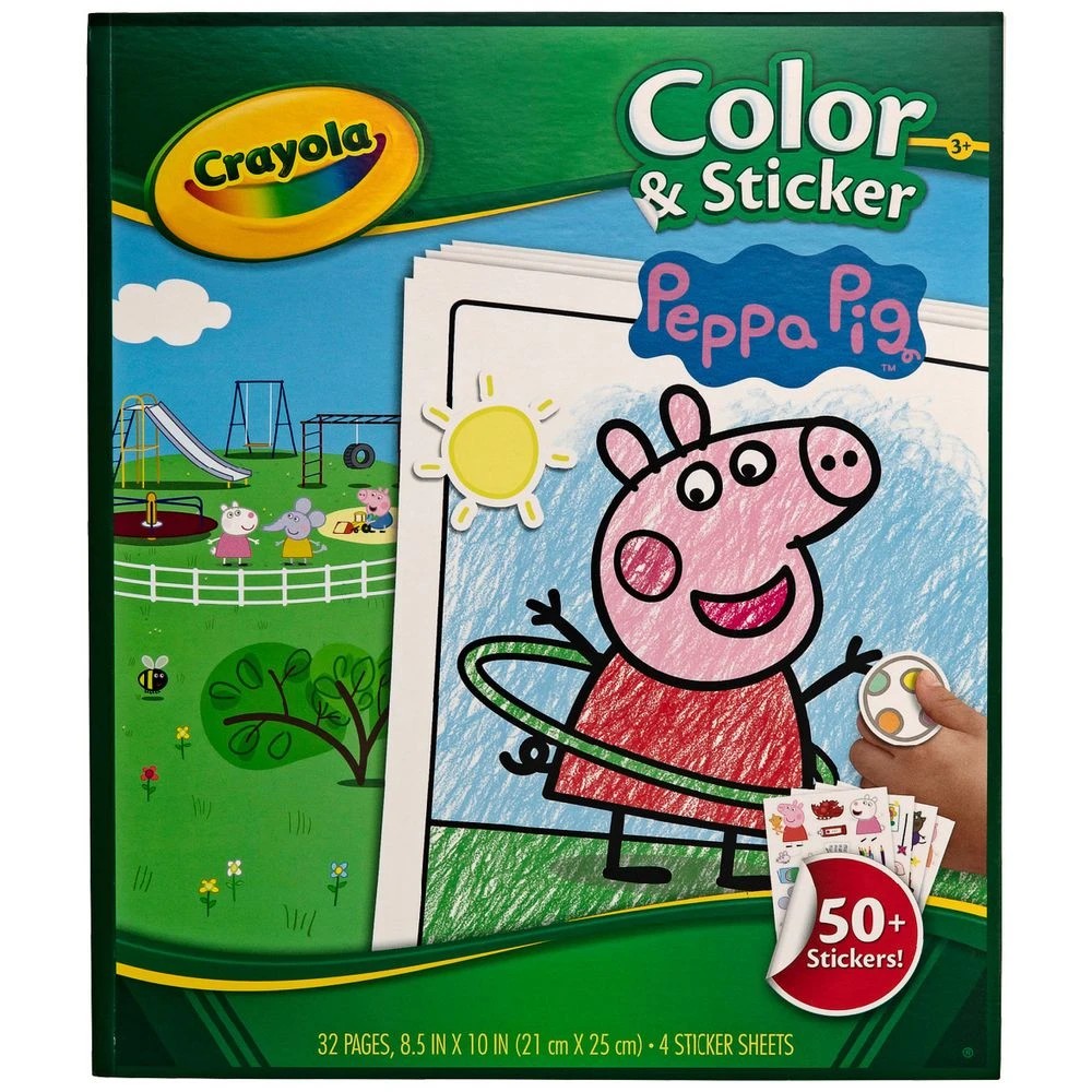 1 Crayola Colour & Sticker Book Peppa Pig, 1 of 4