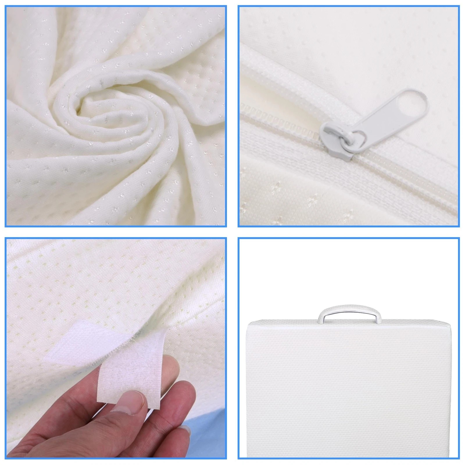 3 Starry Eucalypt Bed Wedge Pillow Cool Gel Memory Foam Back Leg Elevation - White, 3 of 4