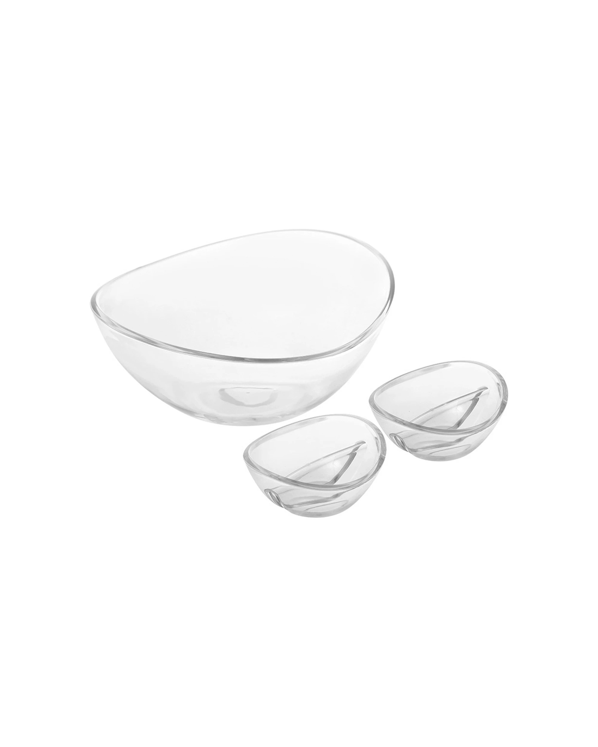 5 Lemon & Lime Crystal Dip Serving Bowl With Detachable Dipping Bowls - Clear, 5 of 5