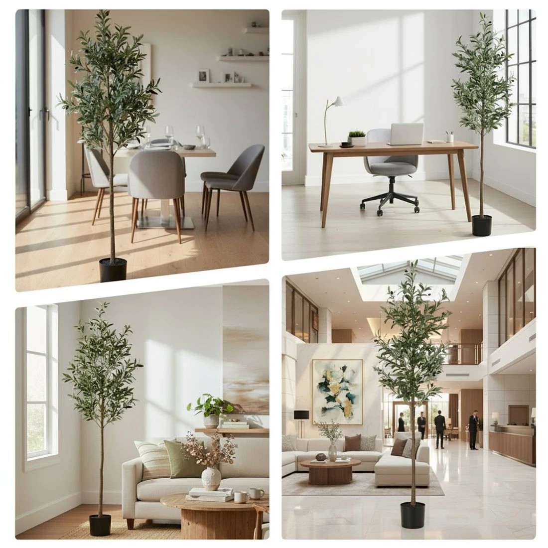 7 Artiss 180cm Artificial Olive Tree Faux Trees Indoor Decor Artificial Plants Lifelike Plant 1.8M - Green, 7 of 9