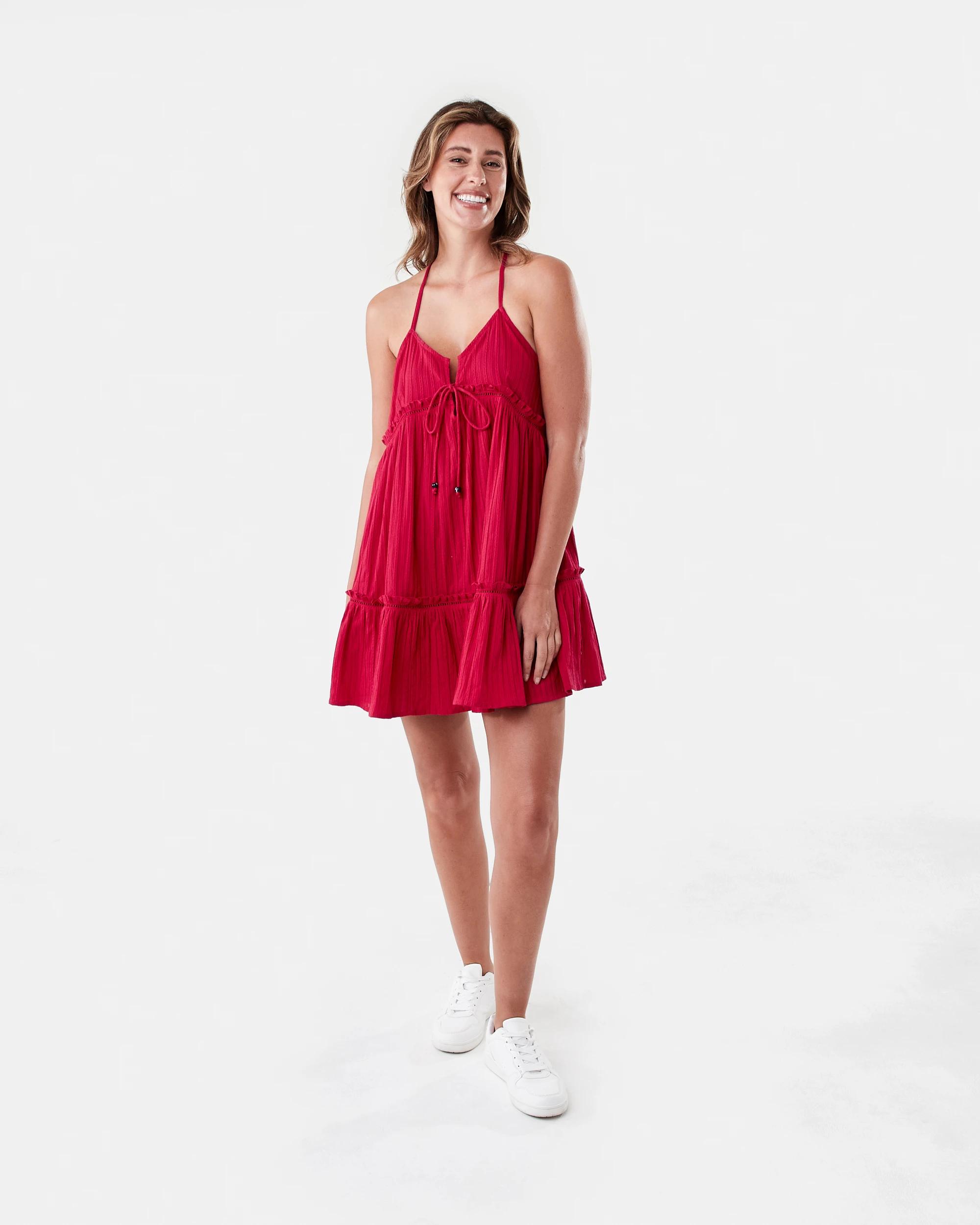 9 Baby Doll Beach Dress Strawberry, 9 of 9