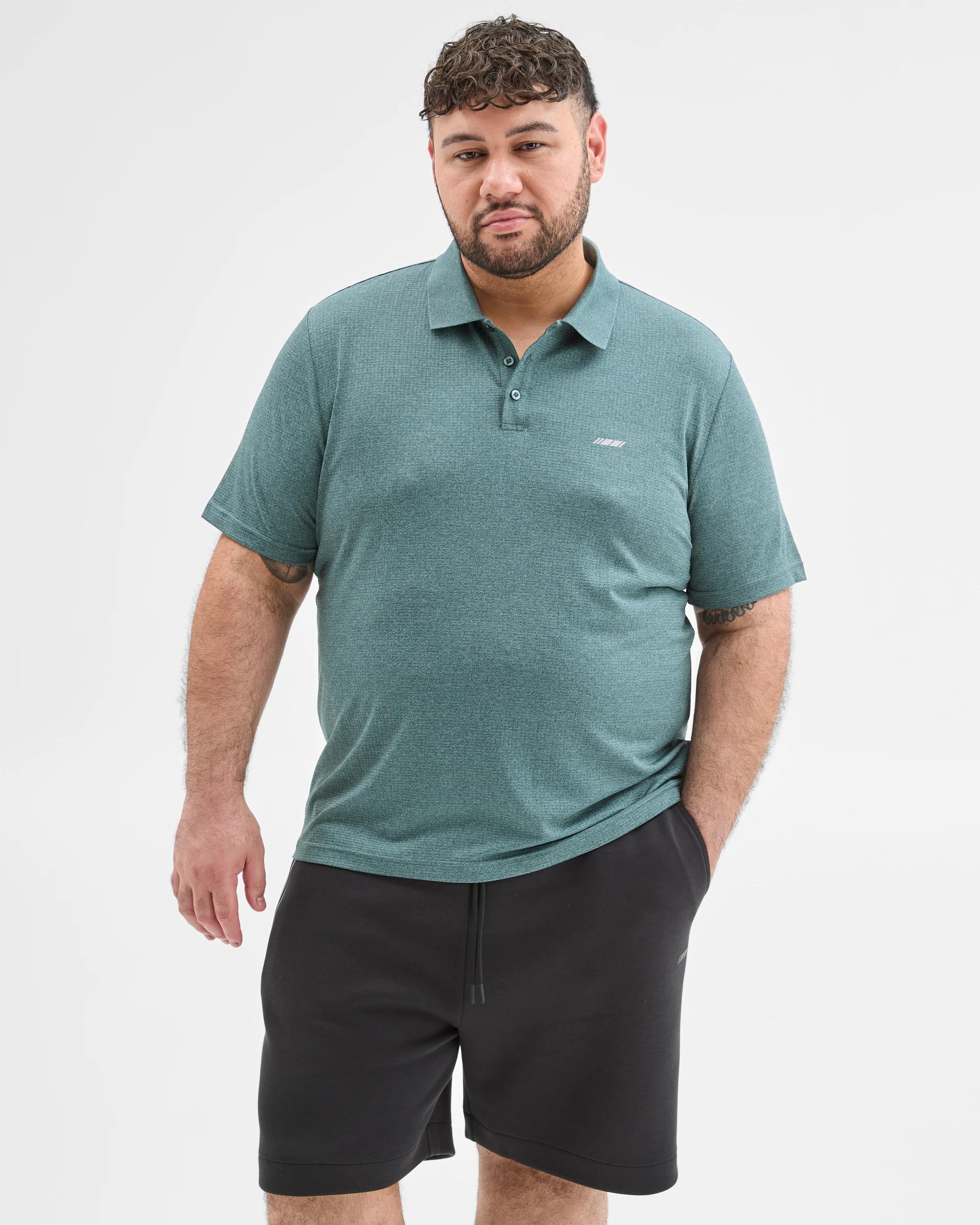1 Target Plus Size Active Polo Top GREEN, 1 of 6