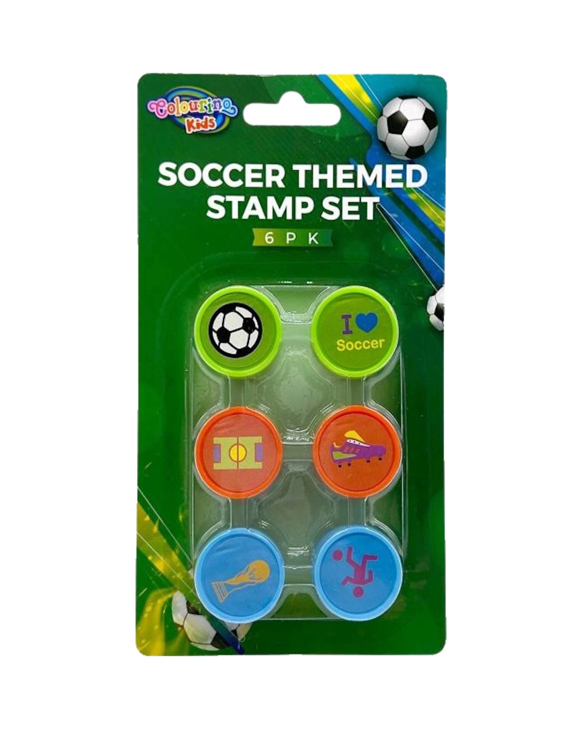2 Durmaz Assorted Soccer Stamps Pack of 6 - Multi, 2 of 3