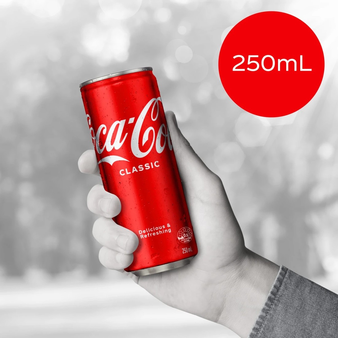 3 Coca-Cola Classic Soft Drink Can 250ml, 3 of 3