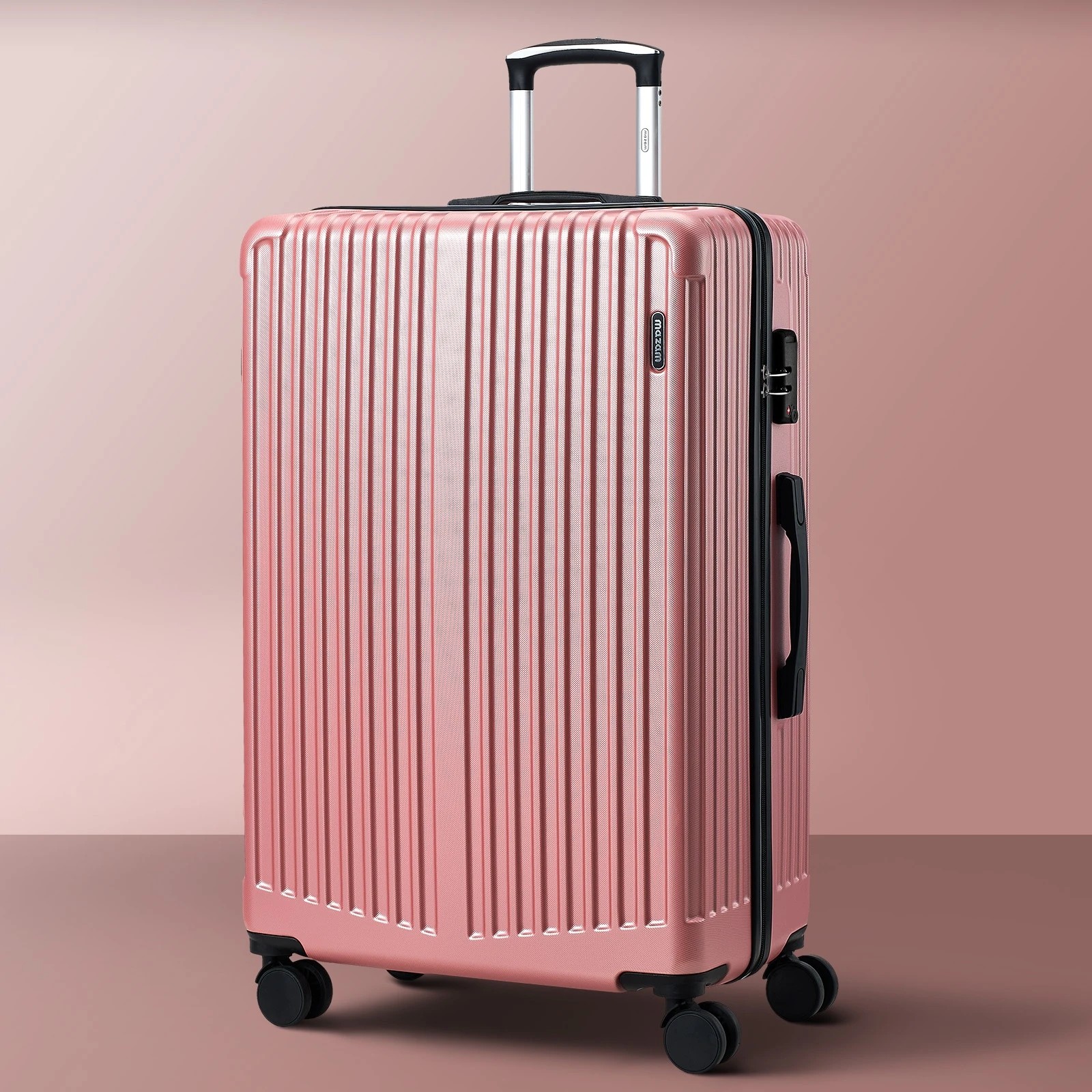 3 Mazam 28" Luggage Suitcase TSA Lock  ABS Case - Pink, 3 of 9