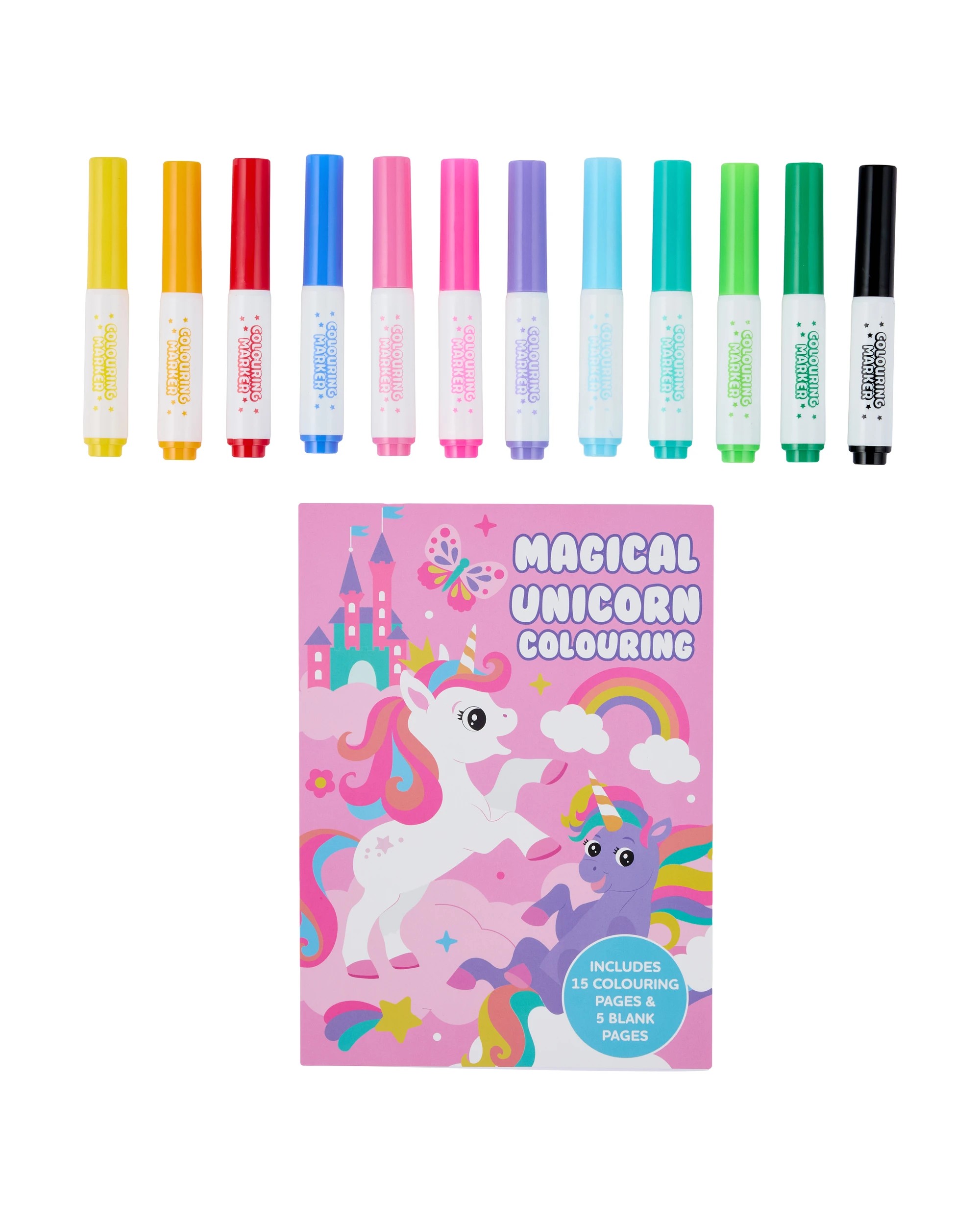 3 On The Go Unicorn Colouring Marker Case, 3 of 4