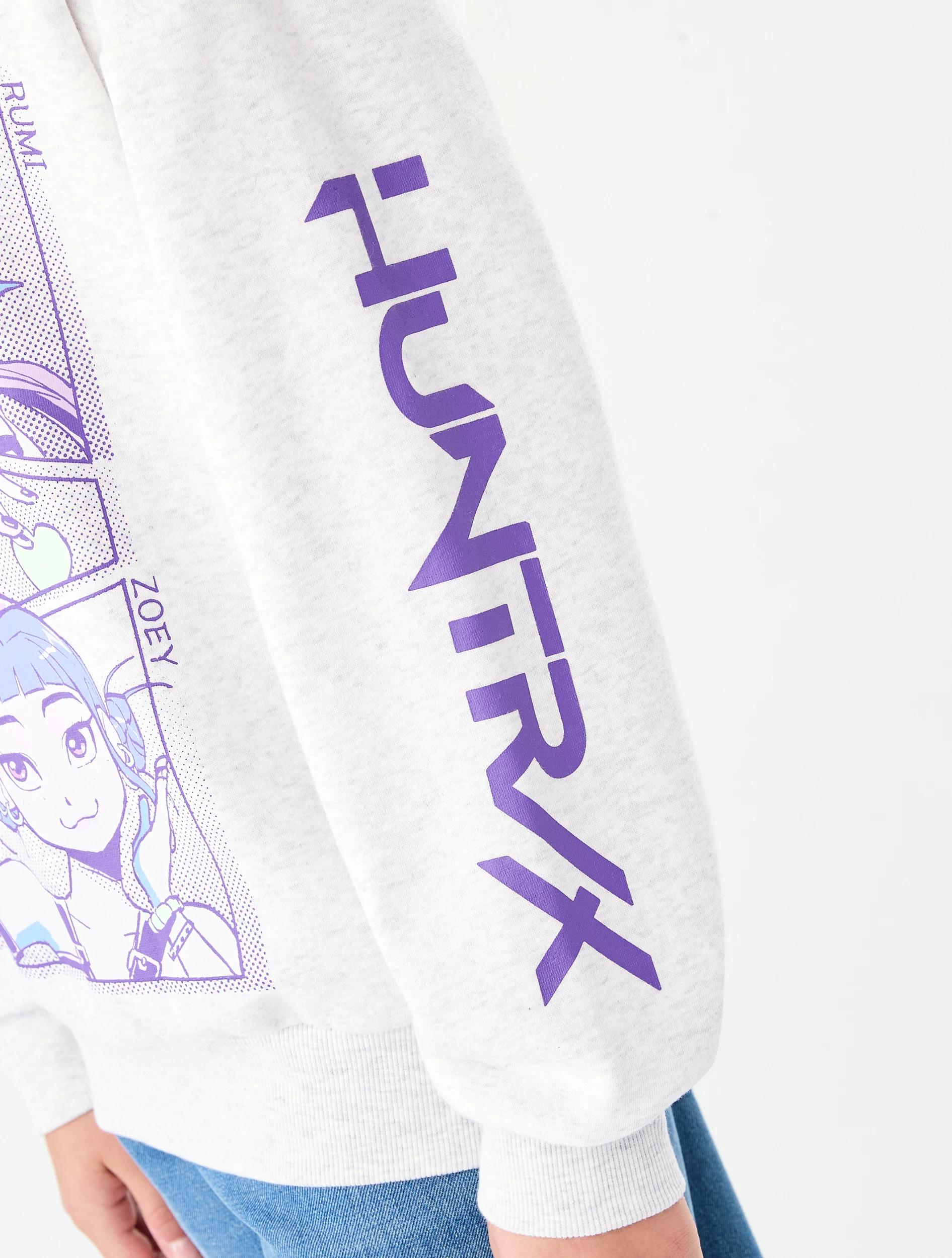 6 KPop Demon Hunters License Oversized Hoodie Grey Dh, 6 of 8