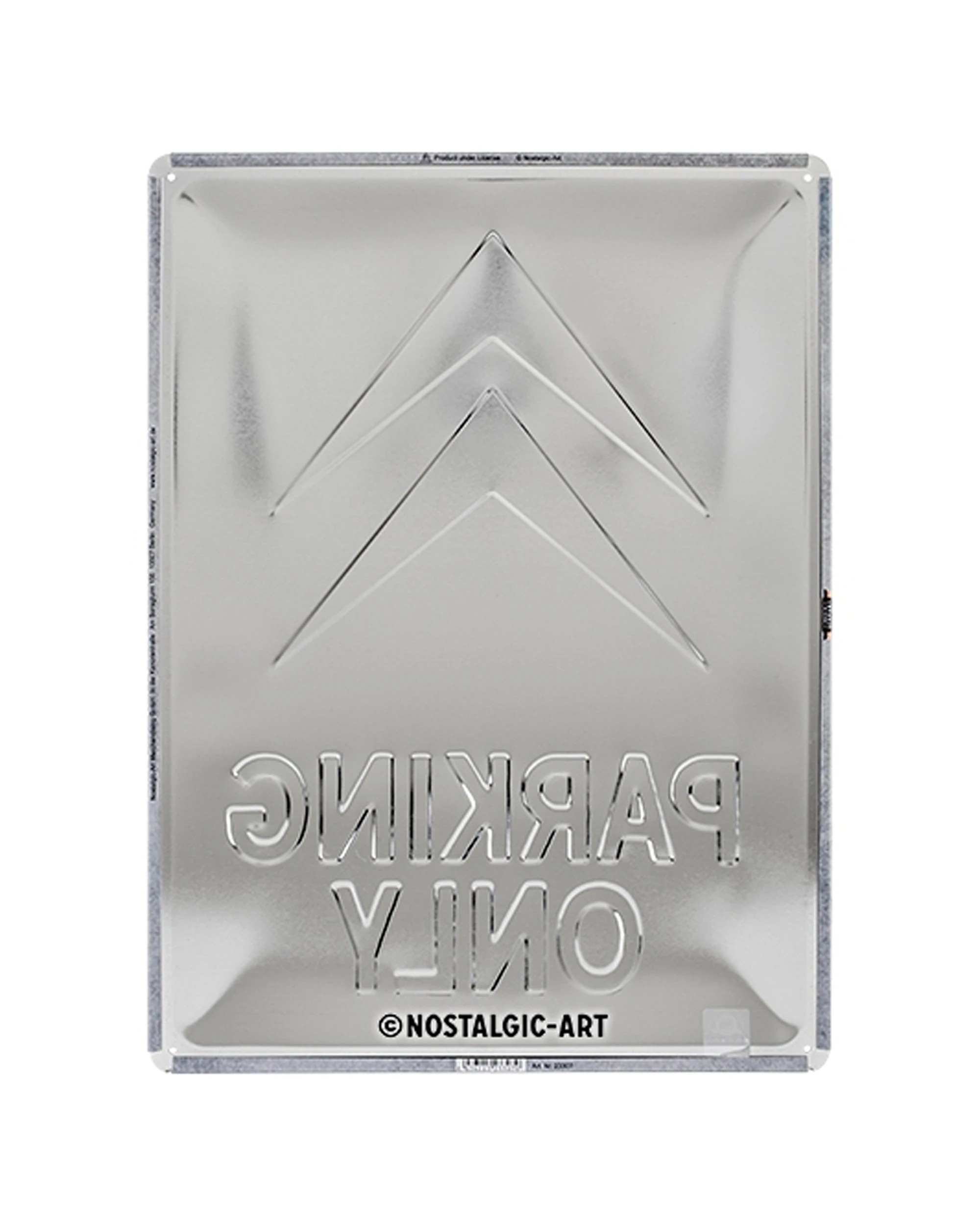 2 Nostalgic-Art Large 30x40cm Metal Wall Art Sign Plaque - Citroen Parking Only - Multi, 2 of 3