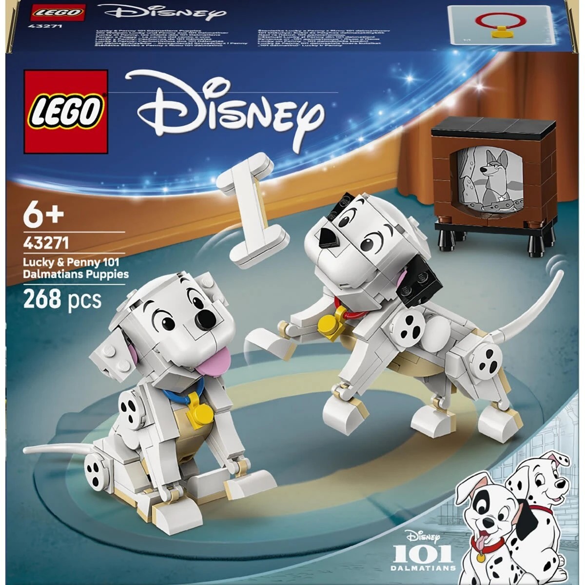 1 LEGO Disney Lucky & Penny 101 Dalmatians Puppies 43271, 1 of 10