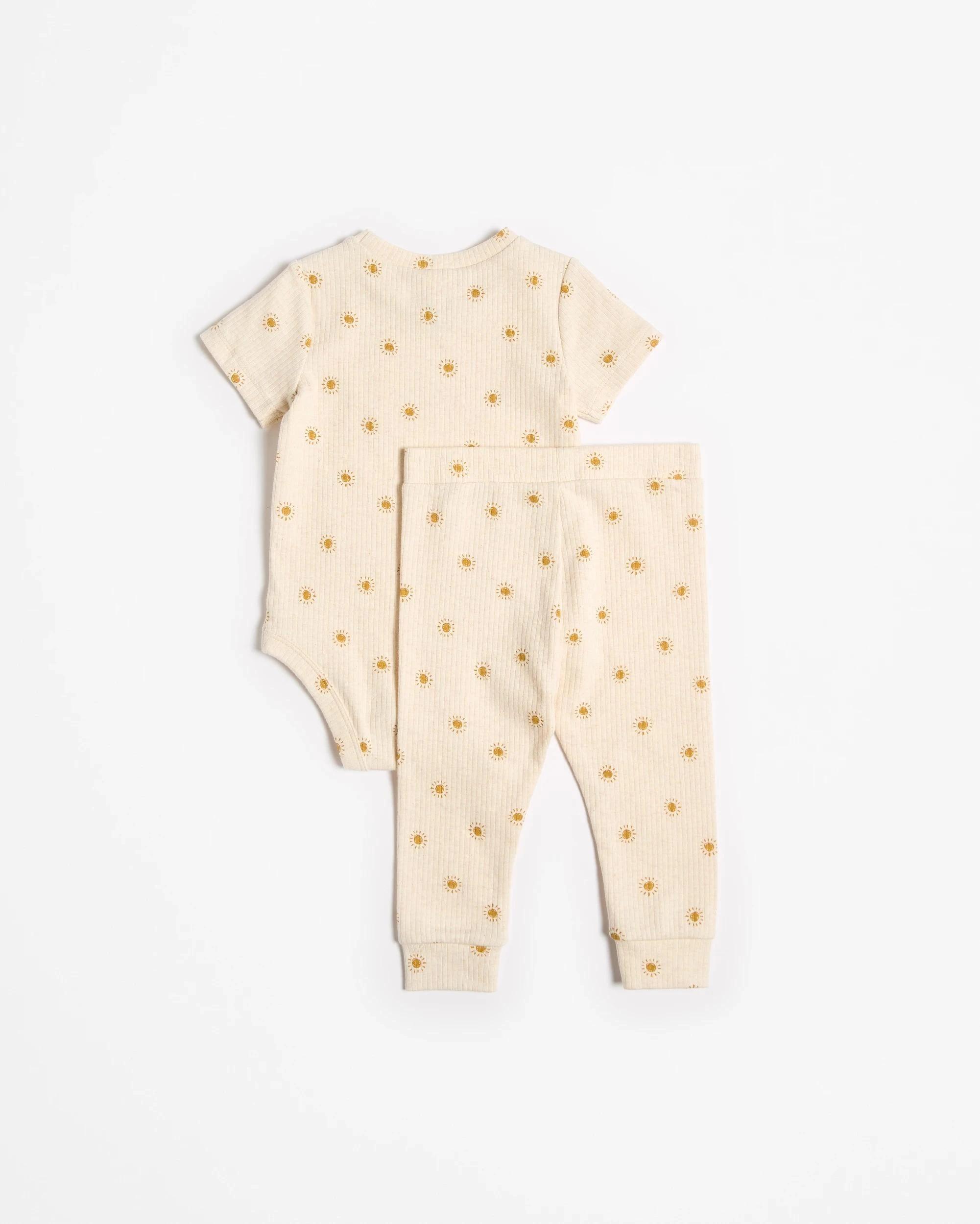 3 Target Baby Baby Organic Cotton Unisex Bodysuit and Leggings Set 2 Piece SUN OATMEAL MARLE, 3 of 3