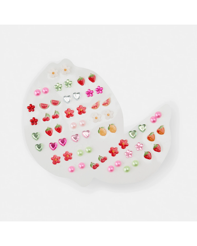 30 Pack Stick On Earrings - F