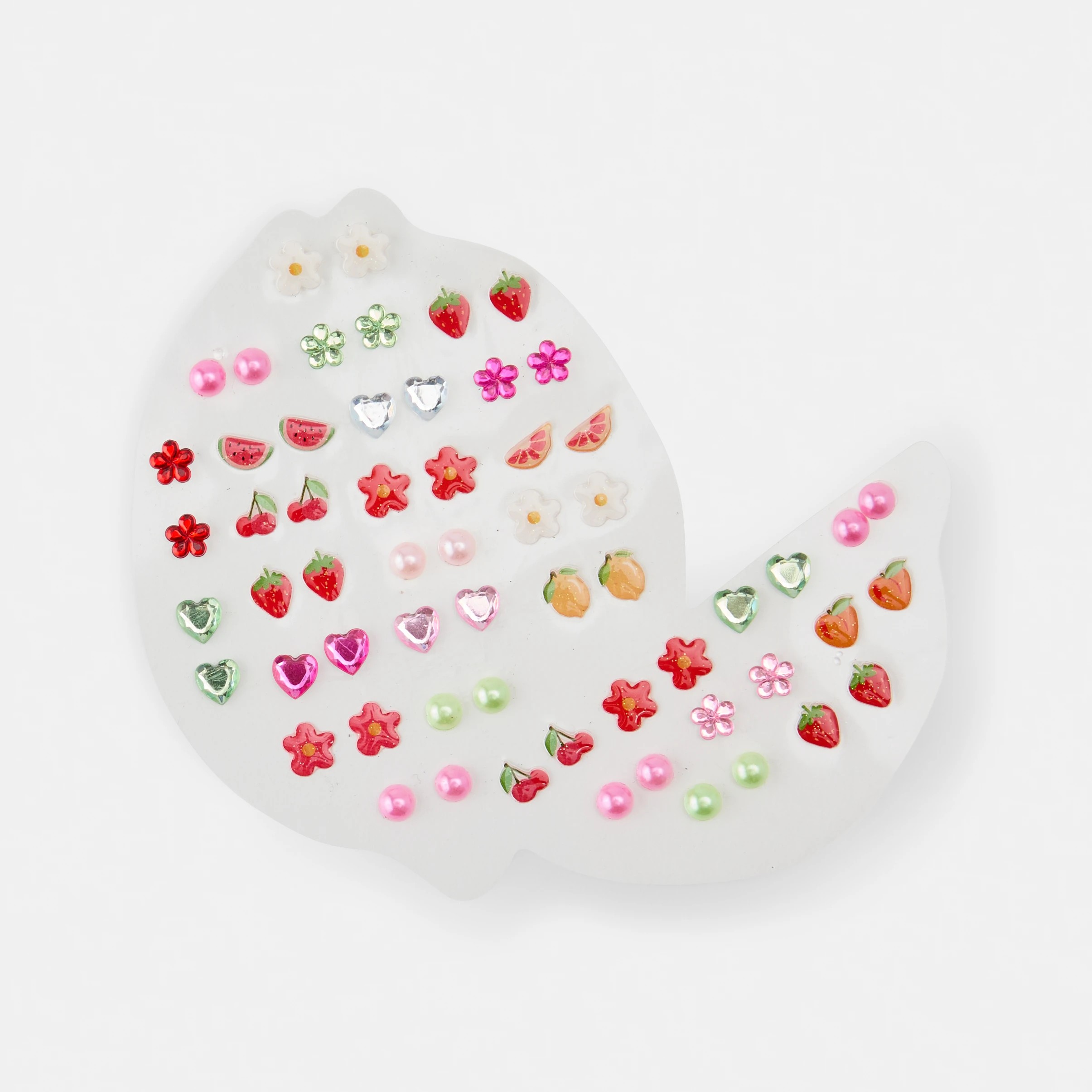 1 30 Pack Stick On Earrings - Fruit, 1 of 4