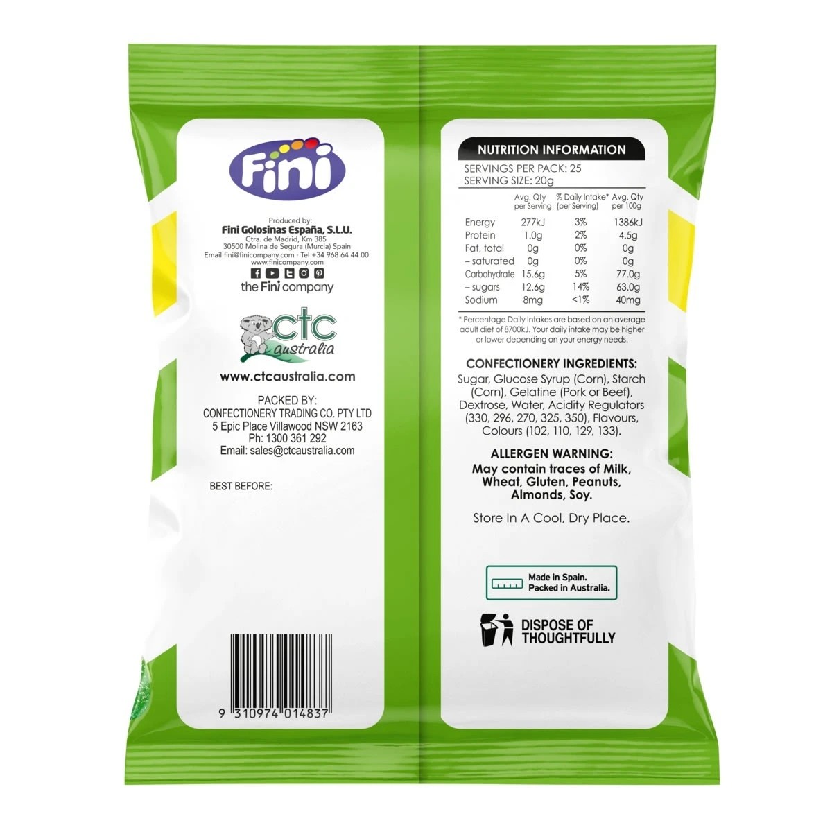 2 Fini Sour Fingers 500g, 2 of 2