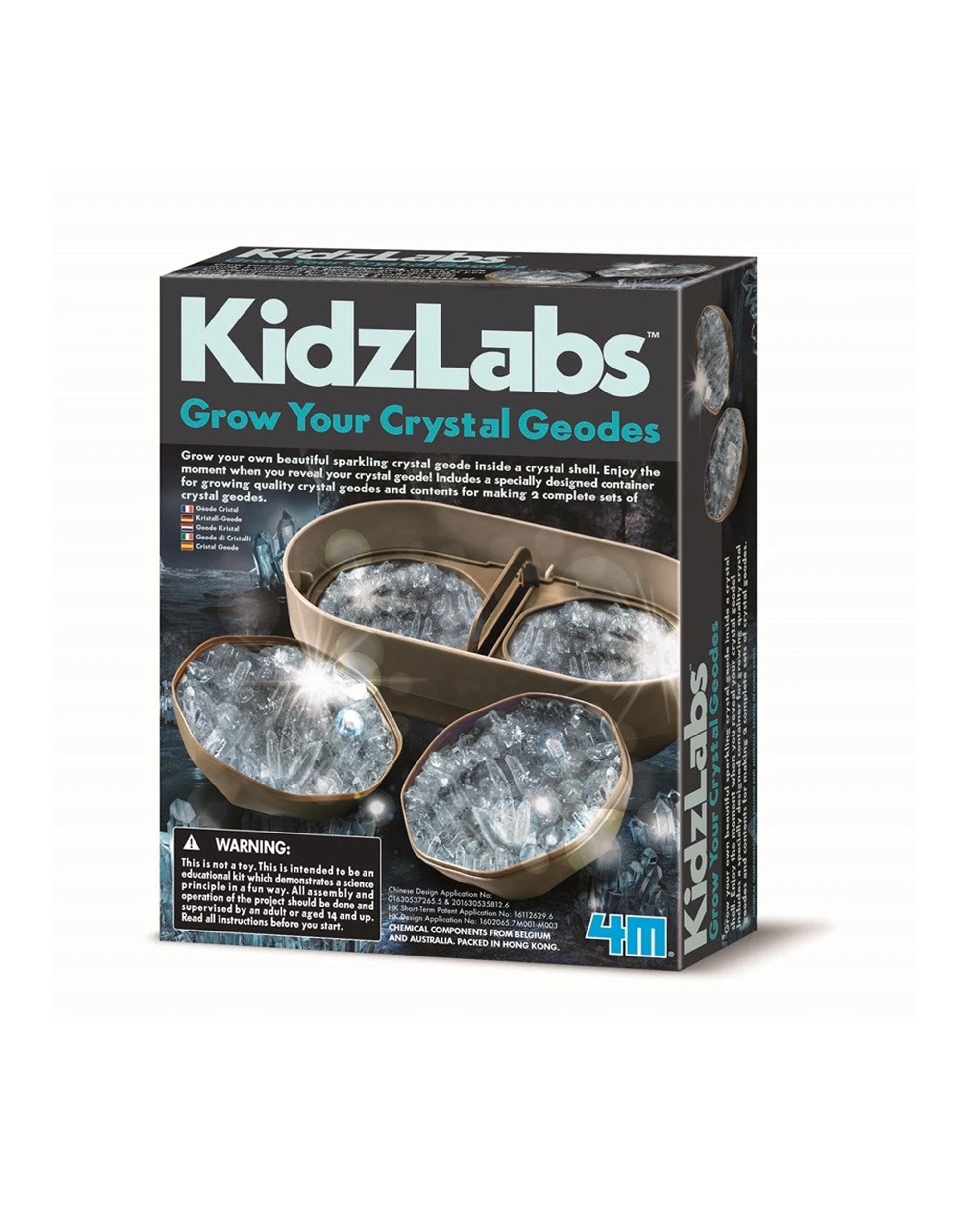 1 4M Crystal Geode Growing Kit Educational Kids Art Craft Fun Activity Toy, 1 of 3