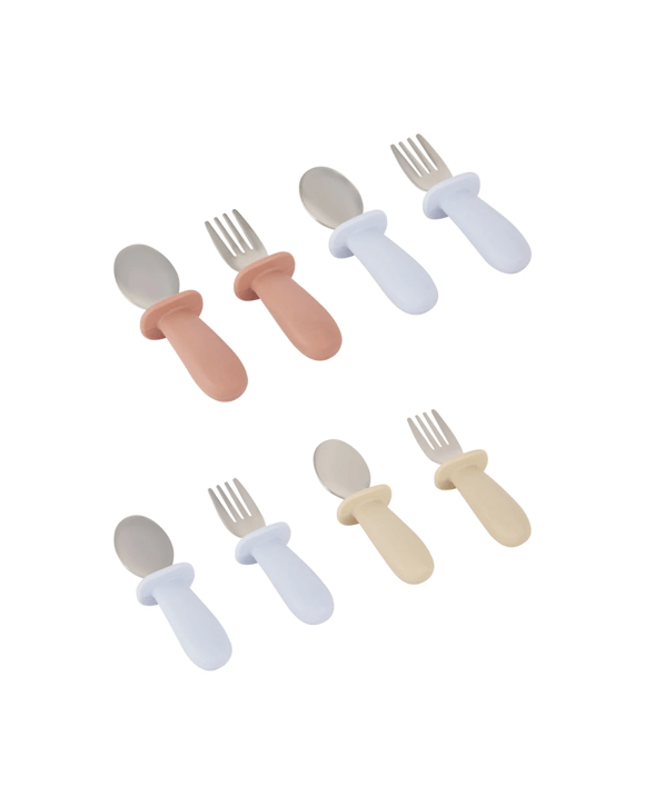 4 Piece Spoon and Fork Set - Assorted