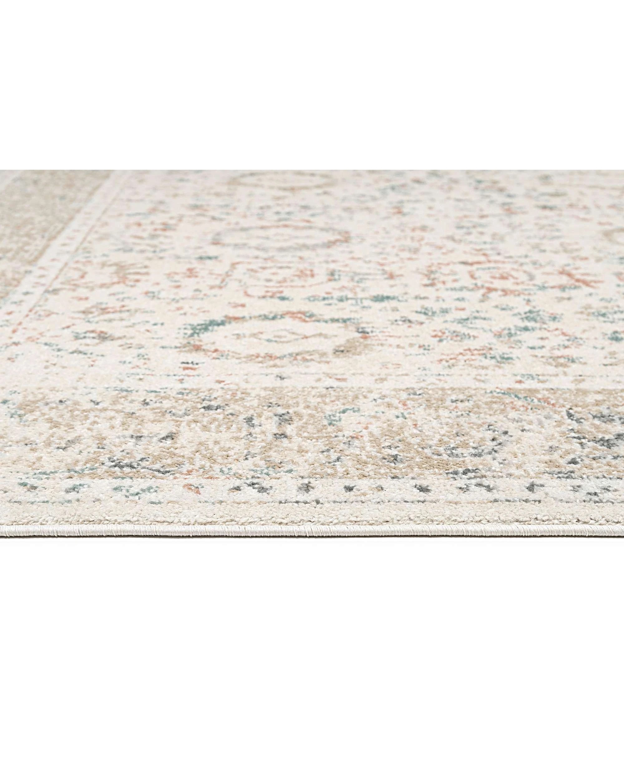 6 Loopsie Seymour Traditional Floral Rug-230cm x 160cm - White, 6 of 7