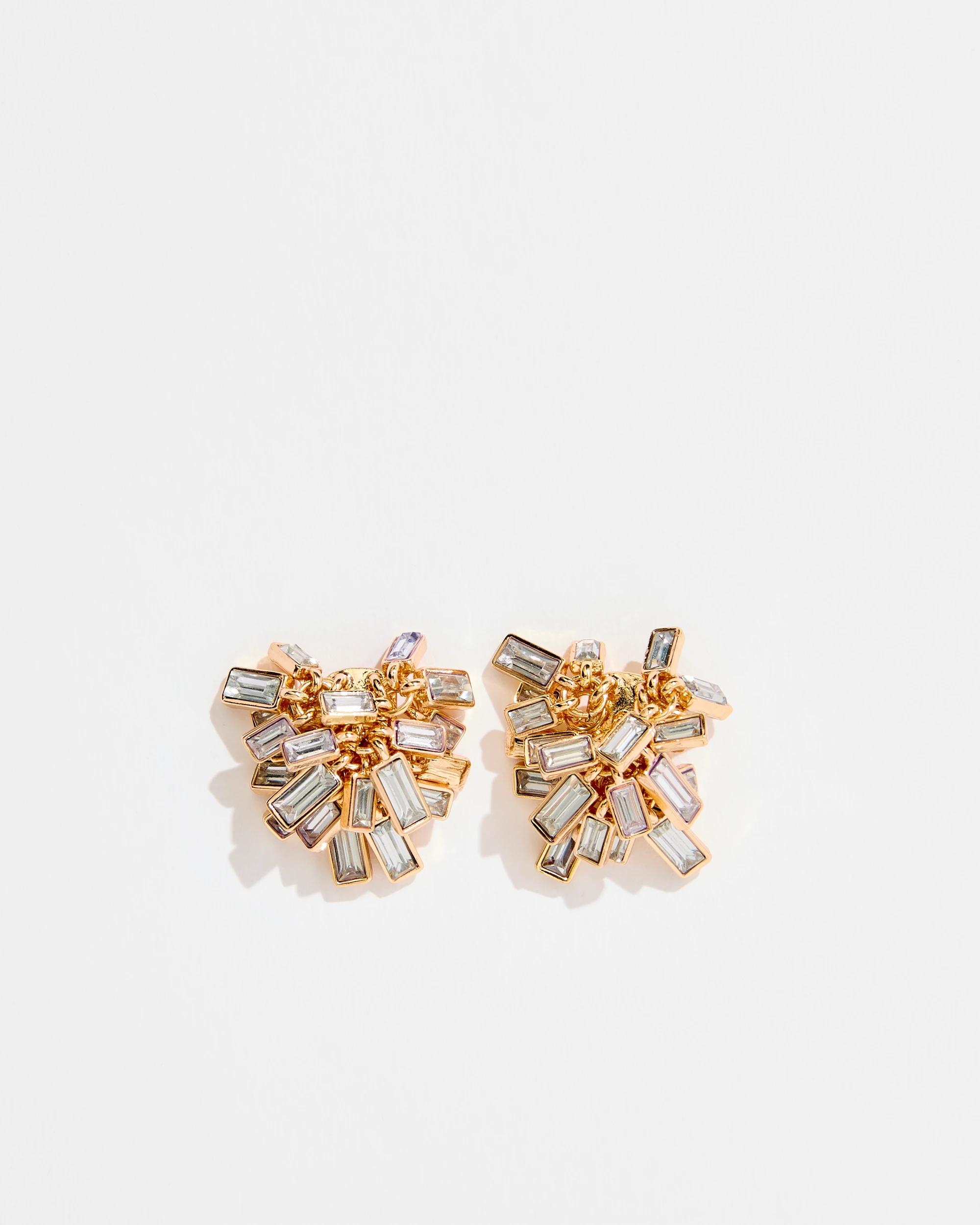 1 Target Sparkle Baguette Cluster Earrings GOLD, 1 of 1