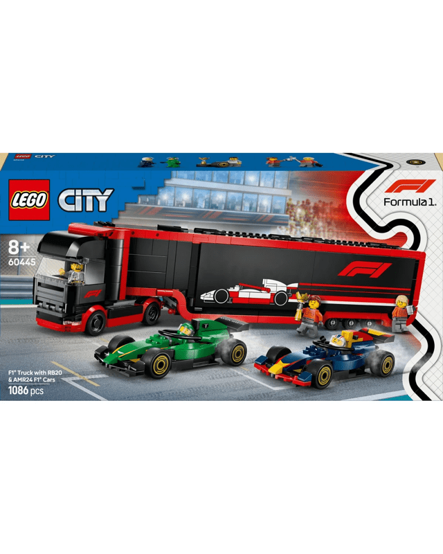 LEGO City F1 Truck with RB20 & AMR24 F1 Cars 6