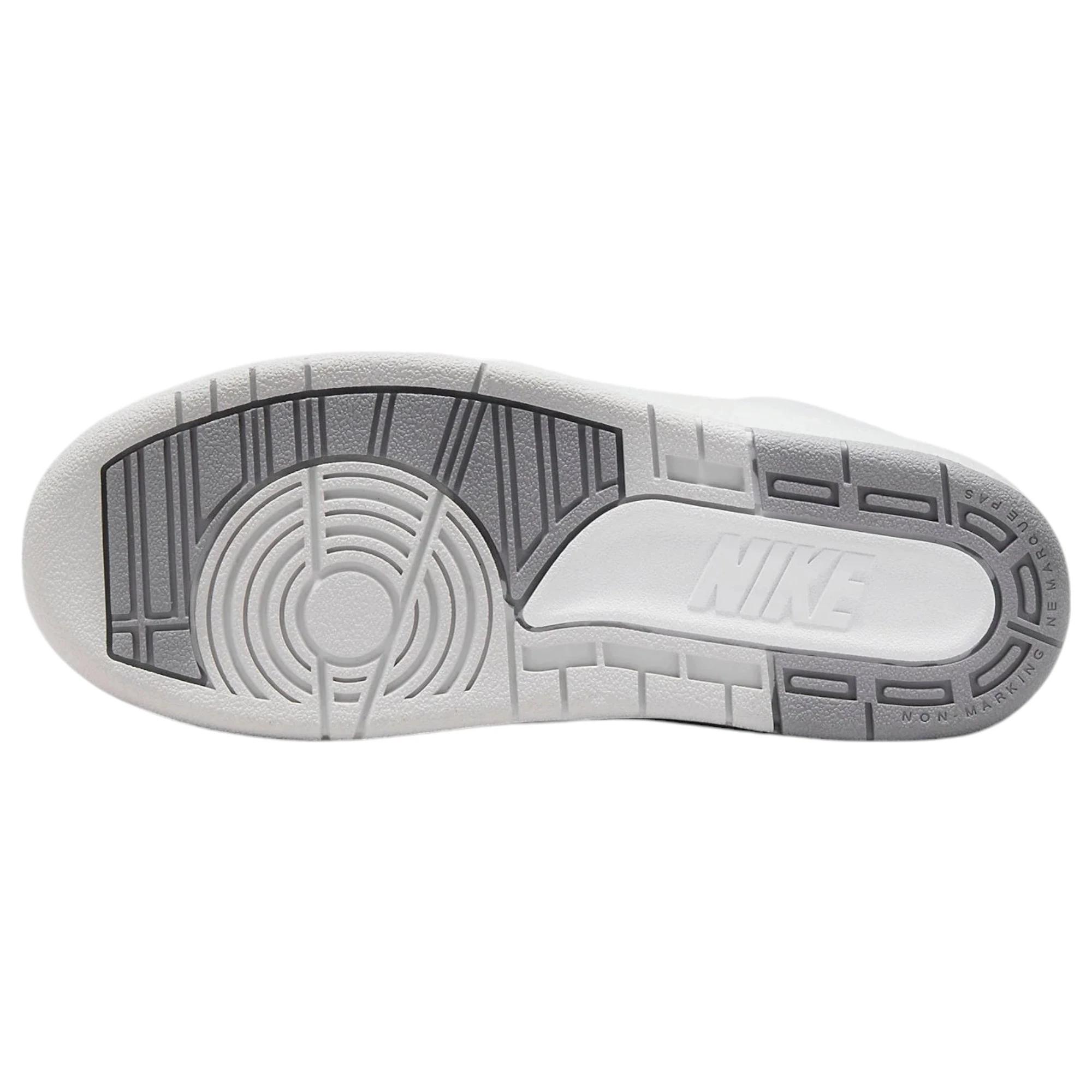 8 Nike Kids Air Jordan 2 Retro White/ Grey Athletic Shoes White/grey, 8 of 8