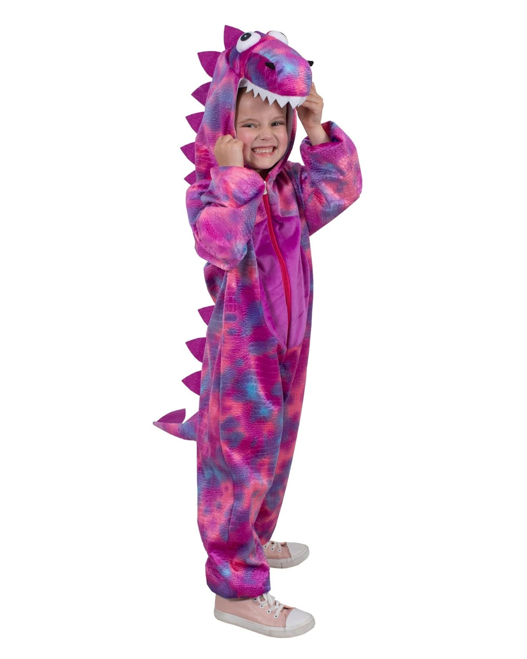 2 Roarin' Rex Pink Dinosaur Costume Size 3-5 Years, 2 of 6