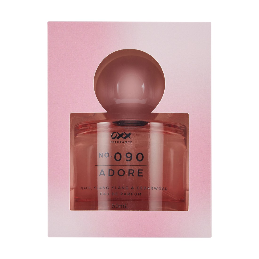 1 OXX Fragrance No. 090 Adore Eau De Parfum 50ml - Peach, Ylang Ylang and Cedarwood, 1 of 5