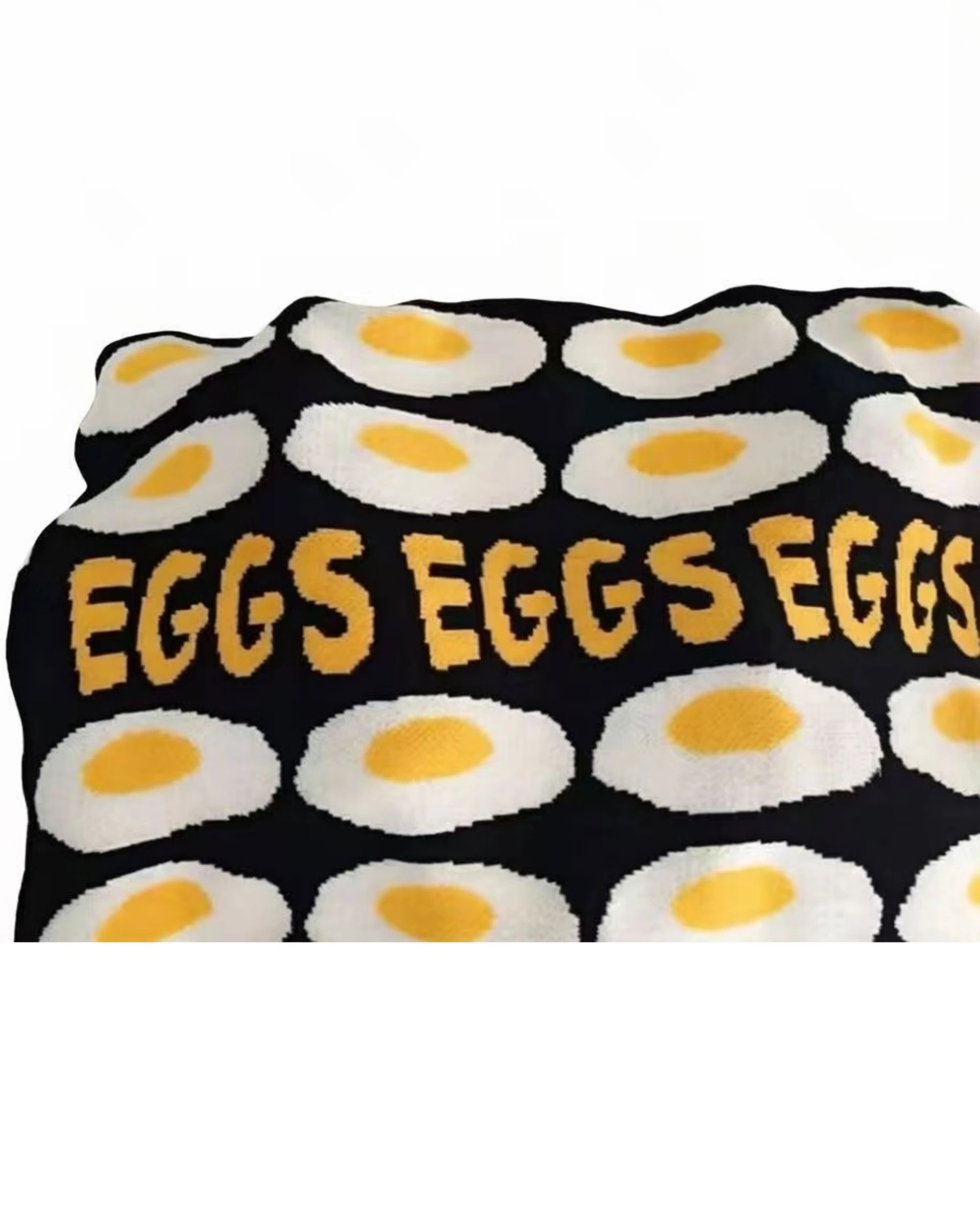 1 Cotton More 100% Cotton Kids Knitted Blanket Reversible Eggs 110x90cm - Multi, 1 of 1