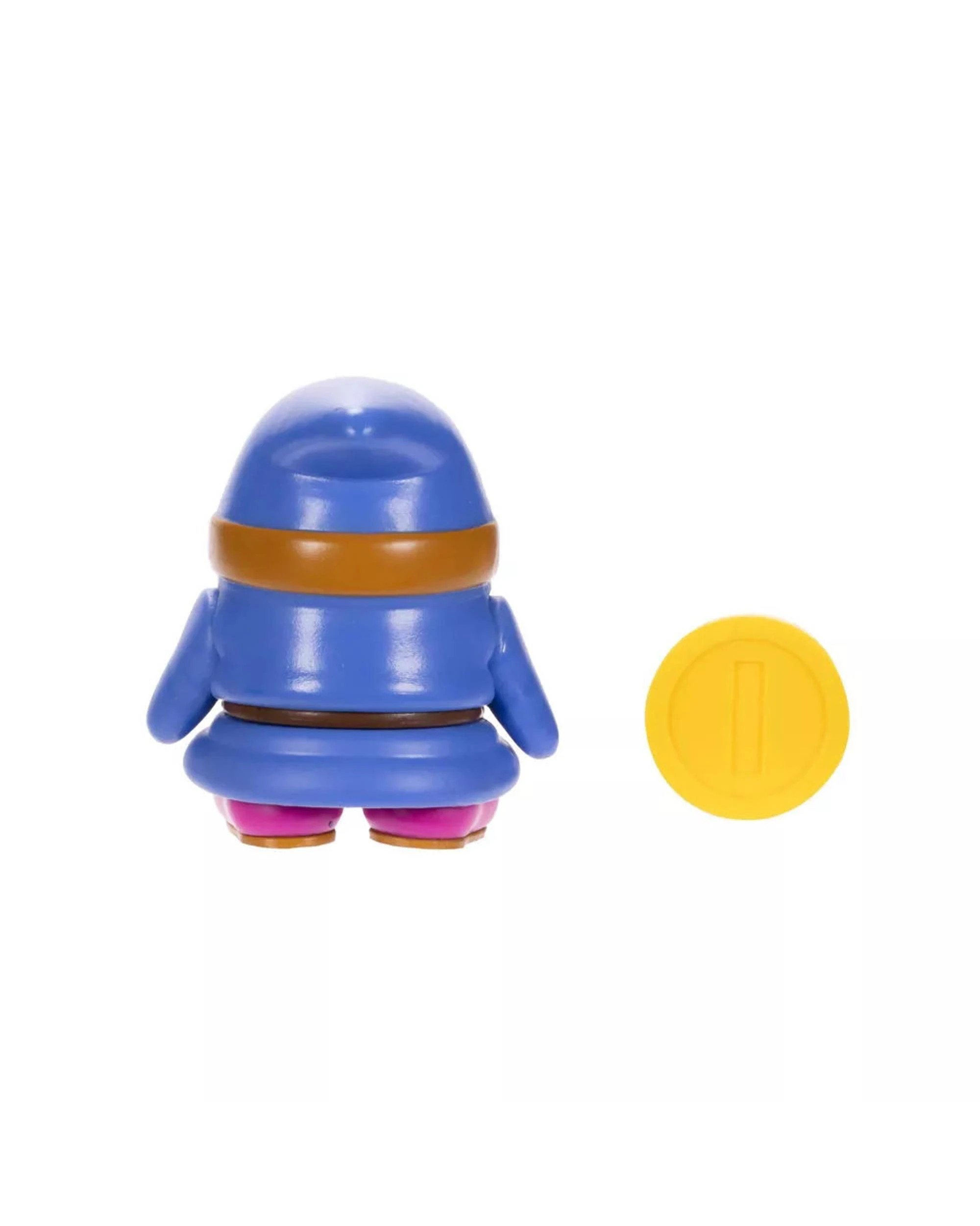 4 World Of Nintendo Super Mario 4 inch Figure Blue Shy Guy With Coin, 4 of 5