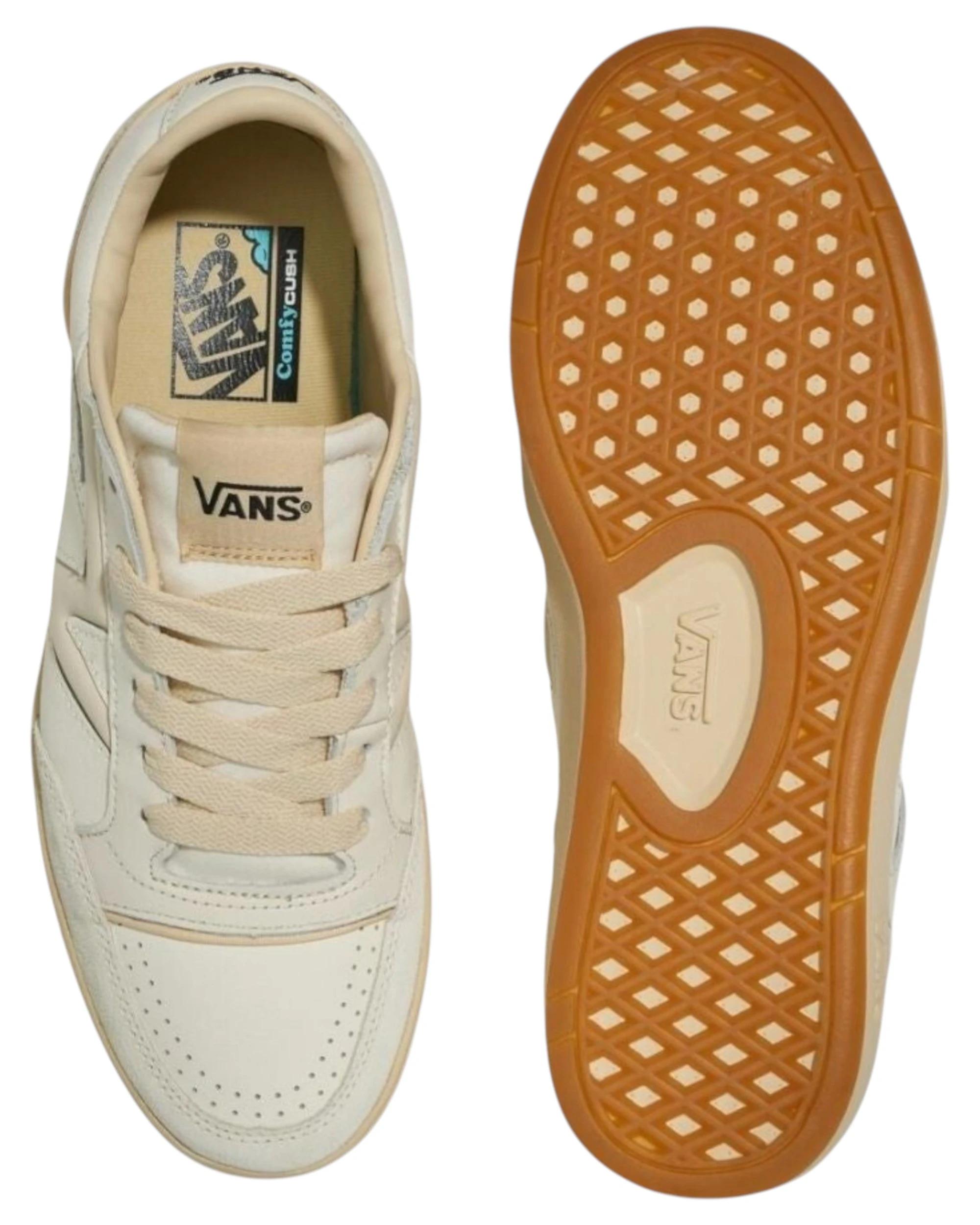 3 Vans Mens Lowland ComfyCush JMP R Vintage Marshmallow Lace Up Shoes VINTAGE MARSHMALLOW, 3 of 7