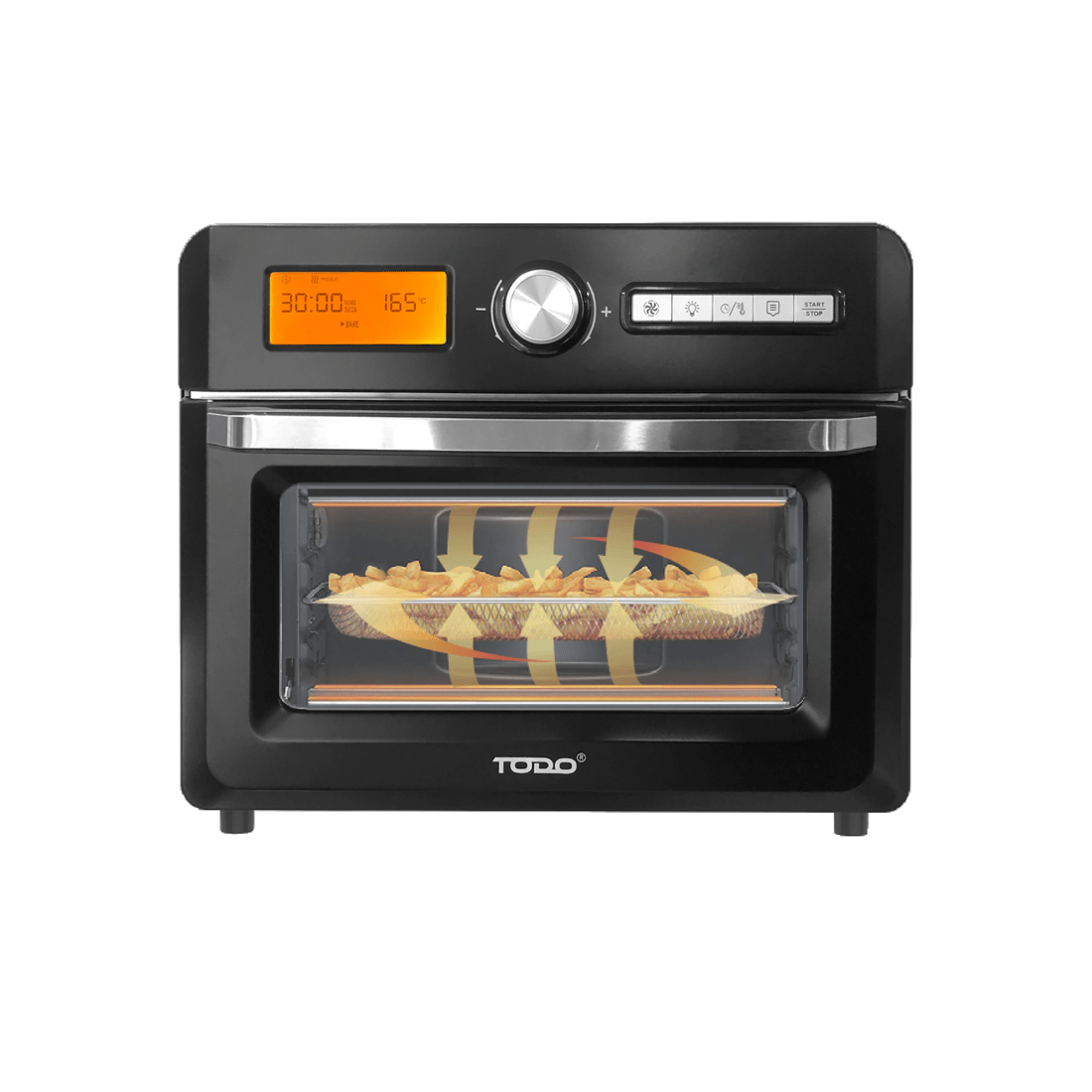 6 TODO 18L Air Fryer Oven Grill 1550W Rotisserie Fan Forced Dehydrator Toaster, 6 of 10