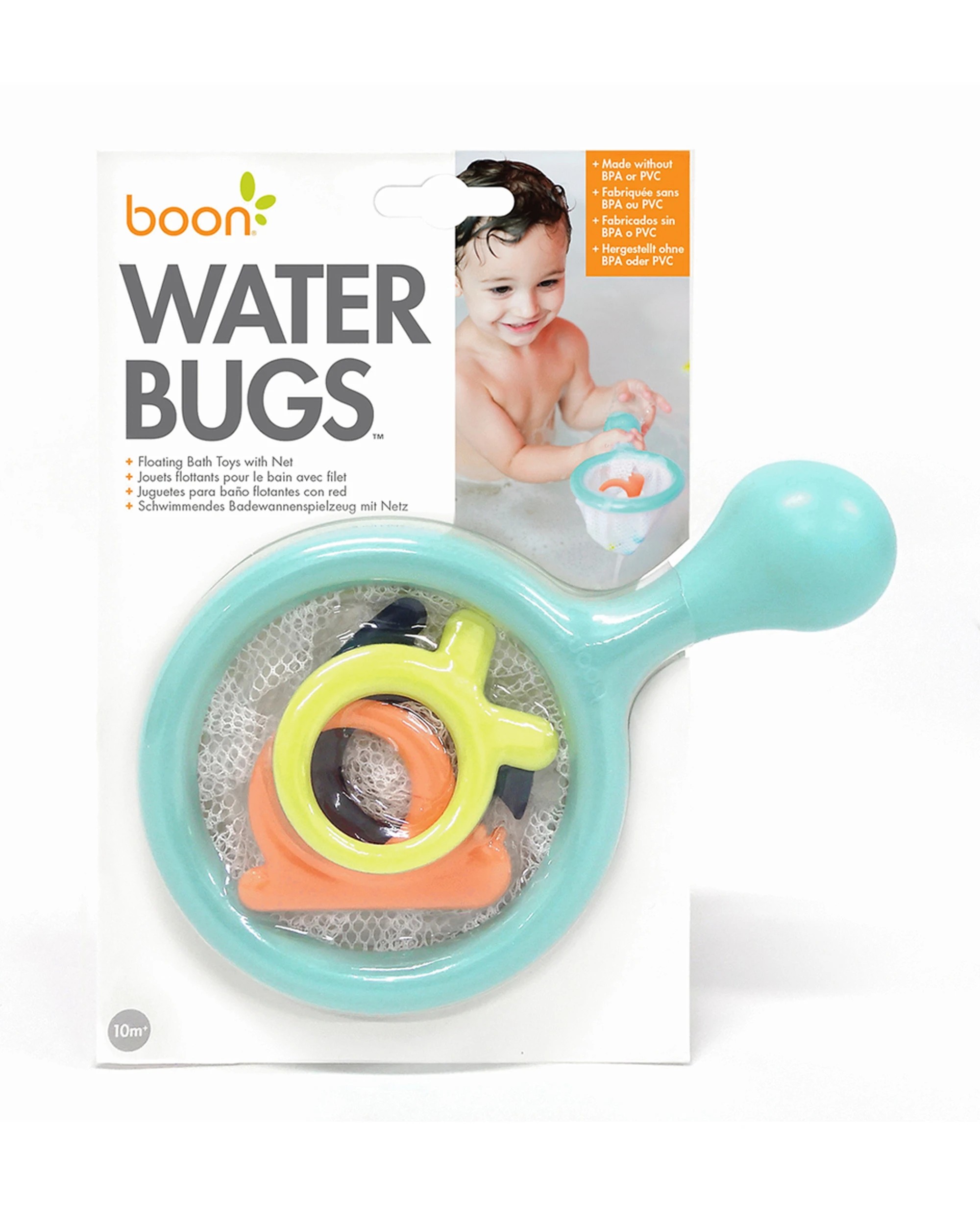 3 Boon 4pc Water Bugs Bath Toy w/Fishing Net - Multi, 3 of 4